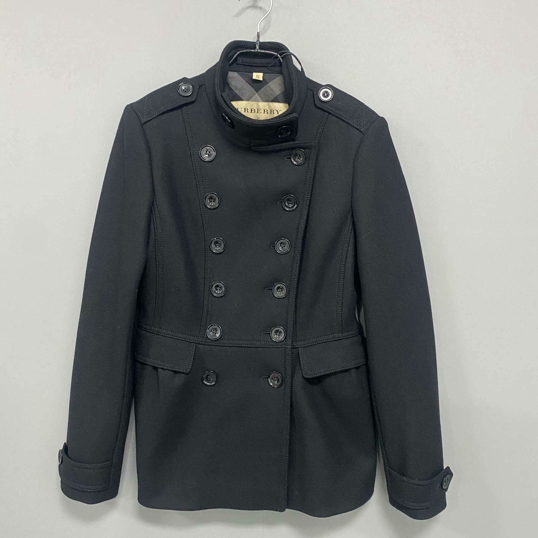Burberry Burberry Wool Black Coat XS Women Size XS / US 0-2 / IT 36-38 - 1 Thumbnail