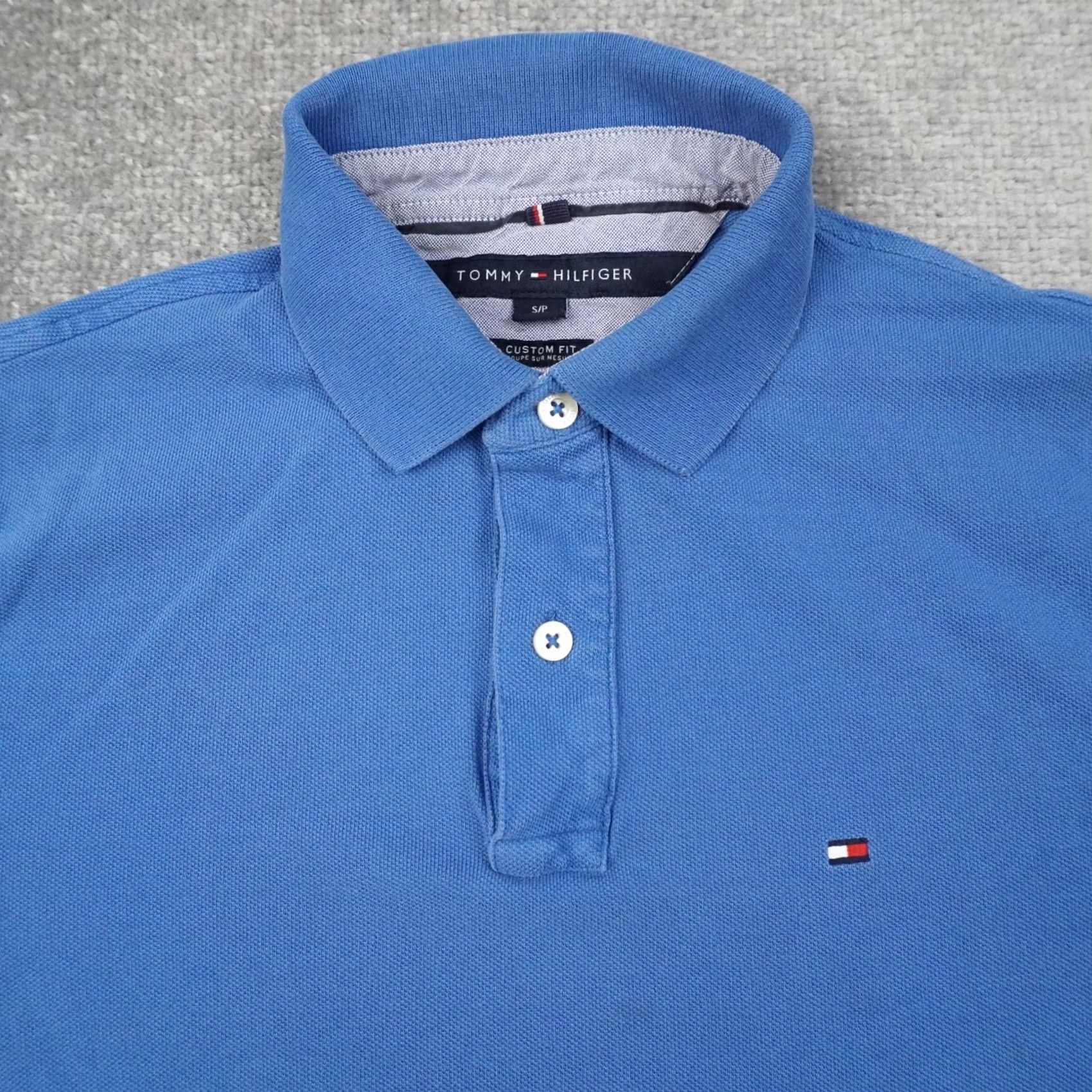 Tommy Hilfiger Tommy Hilfiger Polo Shirt Mens Small Blue Short Sleeve Collared Button Logo Classic Size US S / EU 44-46 / 1 - 7 Thumbnail