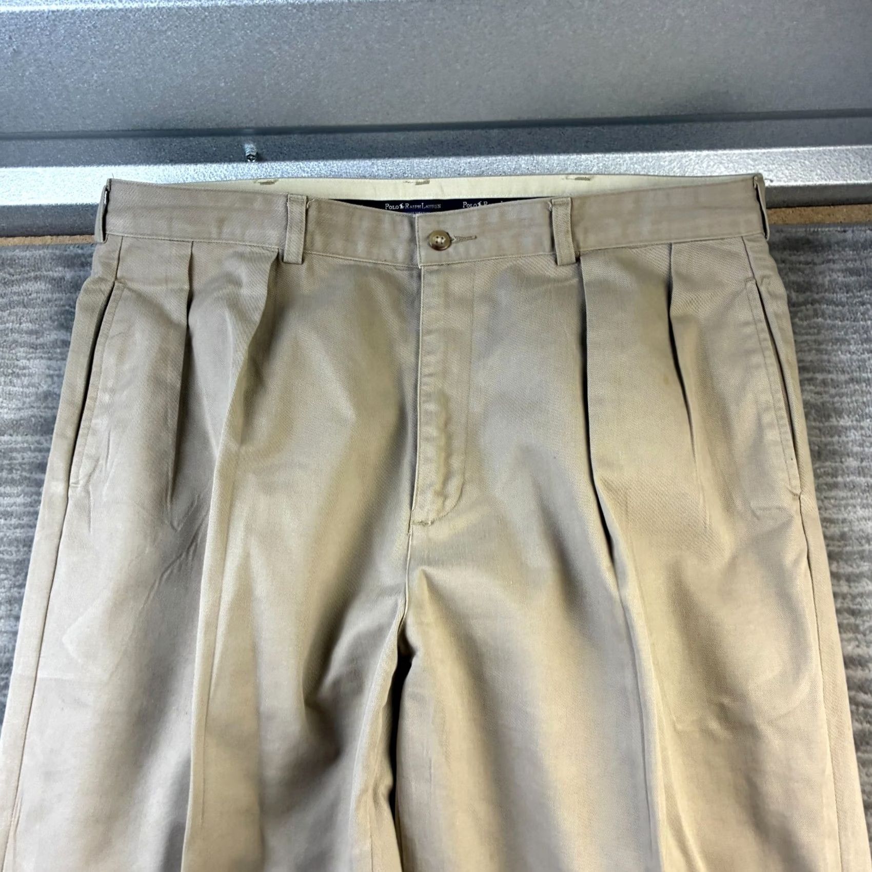 Polo Ralph Lauren Polo Ralph Lauren Pants Mens 38x30 Chino Twill Regular Beige Vintage Andrew Size US M / EU 48-50 / 2 - 3 Thumbnail