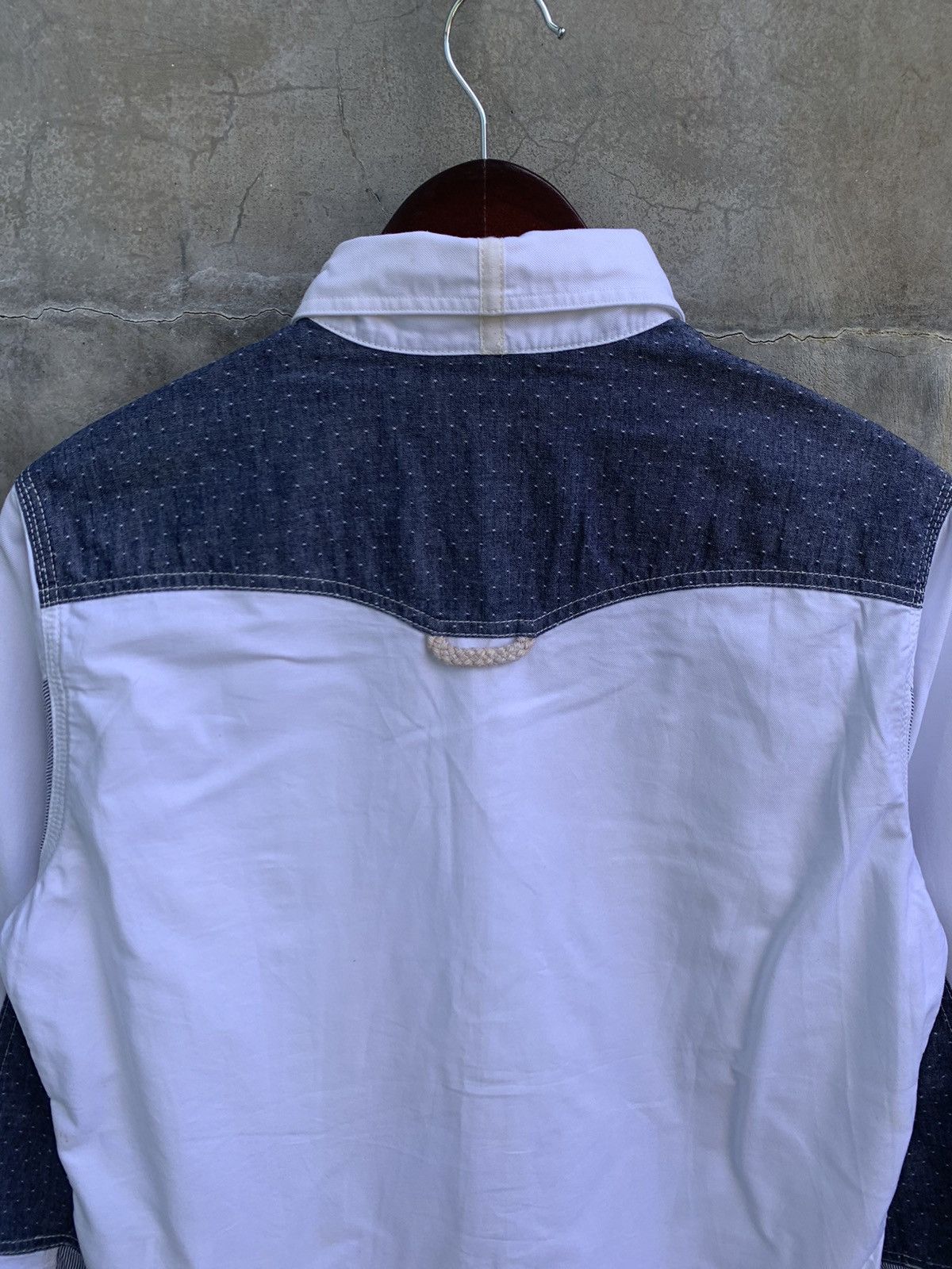 Junya Watanabe Blue Patched Button Up Shirt Size US S / EU 44-46 / 1 - 9 Thumbnail