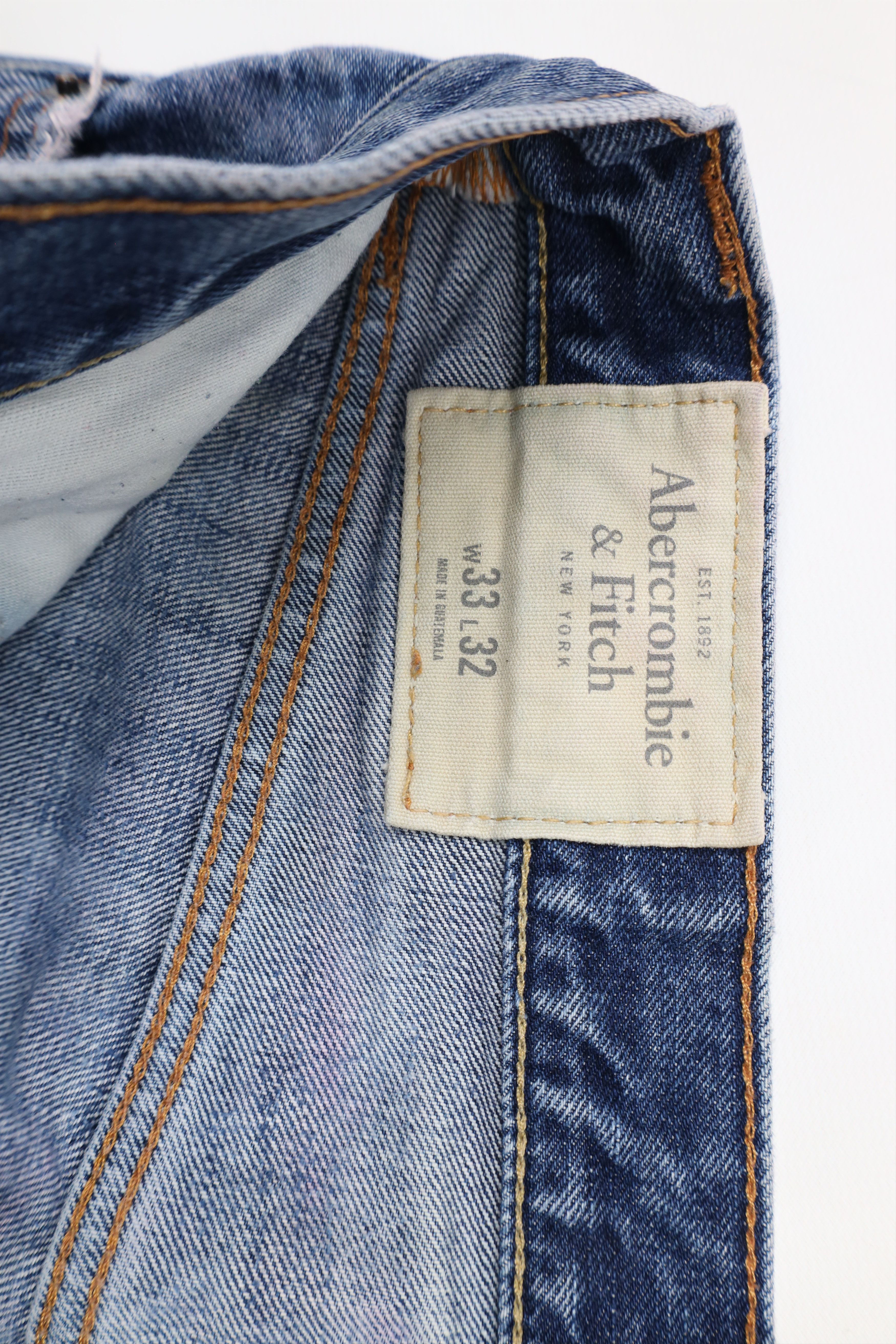 Abercrombie & Fitch × Vintage Vintage Abercrombie & Fitch Slim Straight Button Fly Jeans Size US 33 - 9 Thumbnail