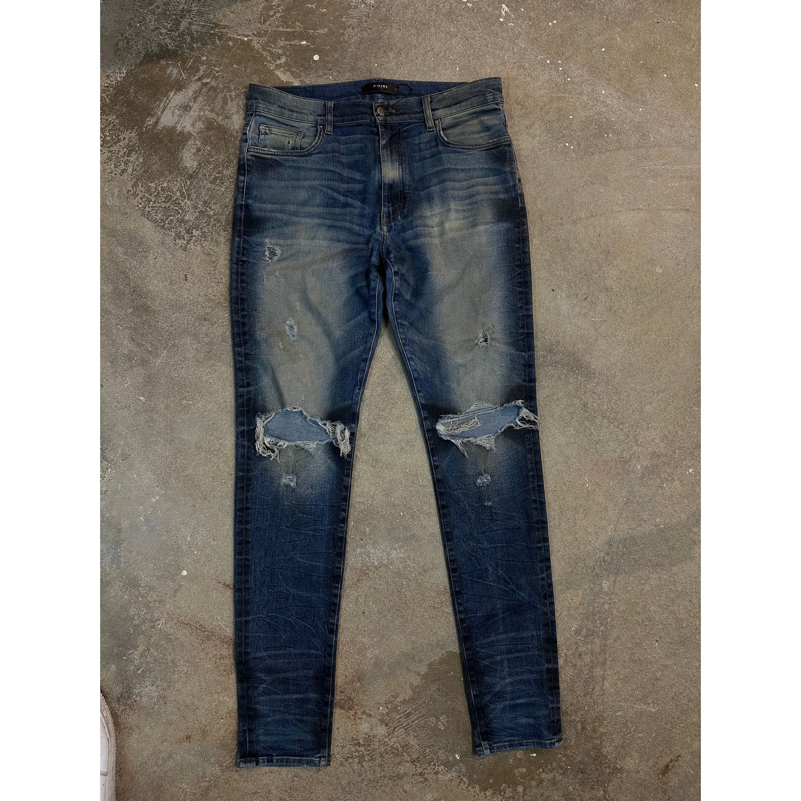 Amiri Amiri Ripped Thrasher Jeans Used 36 Size US 36 / EU 52 - 1 Thumbnail