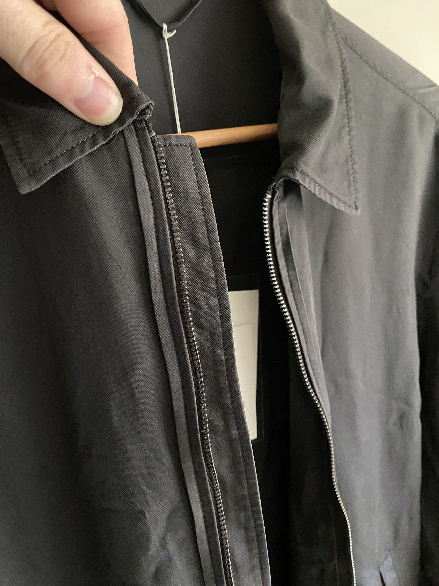 Acne Studios 48/M - Lightweight Zip Jacket - Silky Black Size US M / EU 48-50 / 2 - 10 Thumbnail