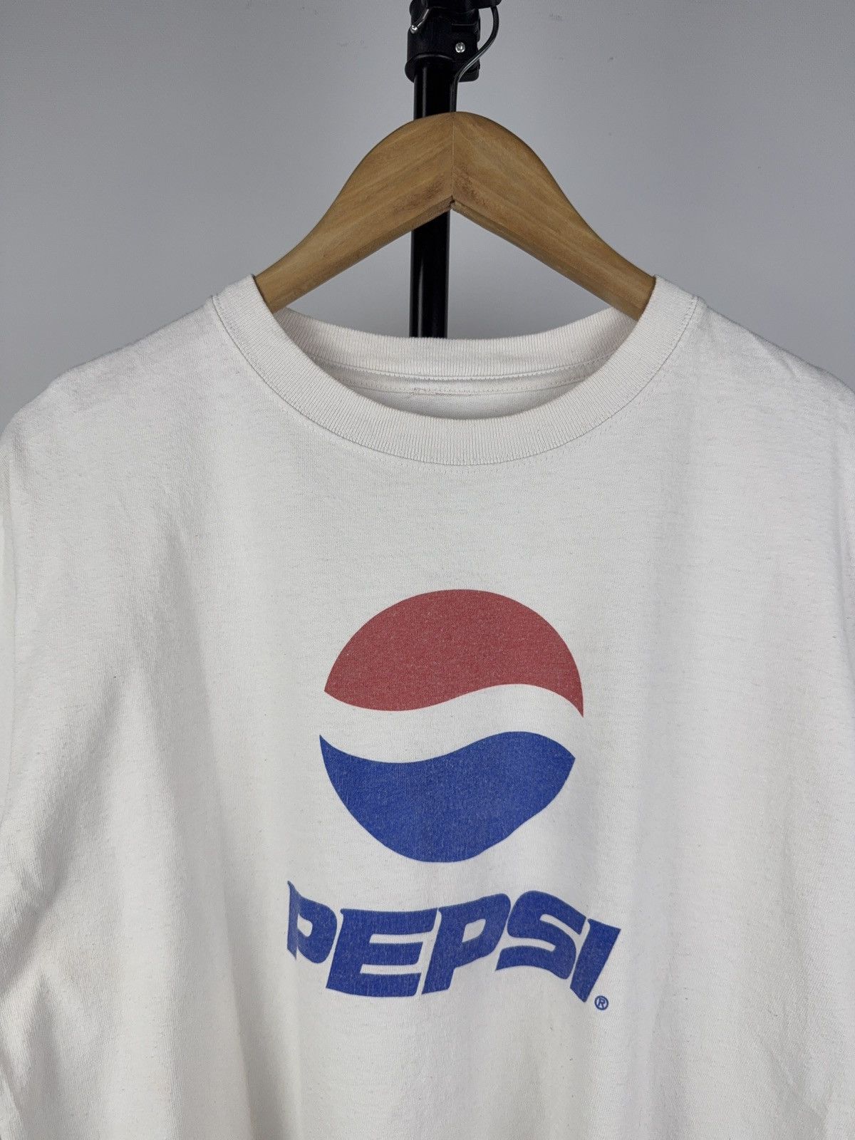 Pepsi × Vintage Rare 90s Vintage Pepsi Cola Logo Tee USA T Shirt Size US L / EU 52-54 / 3 - 2 Thumbnail