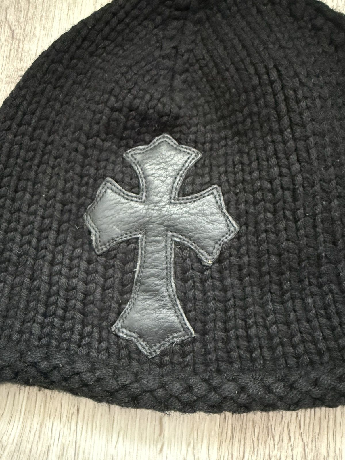 Chrome Hearts Vintage 1995 Chrome Hearts Cashmere Beanie • Silver Button Size ONE SIZE - 4 Thumbnail