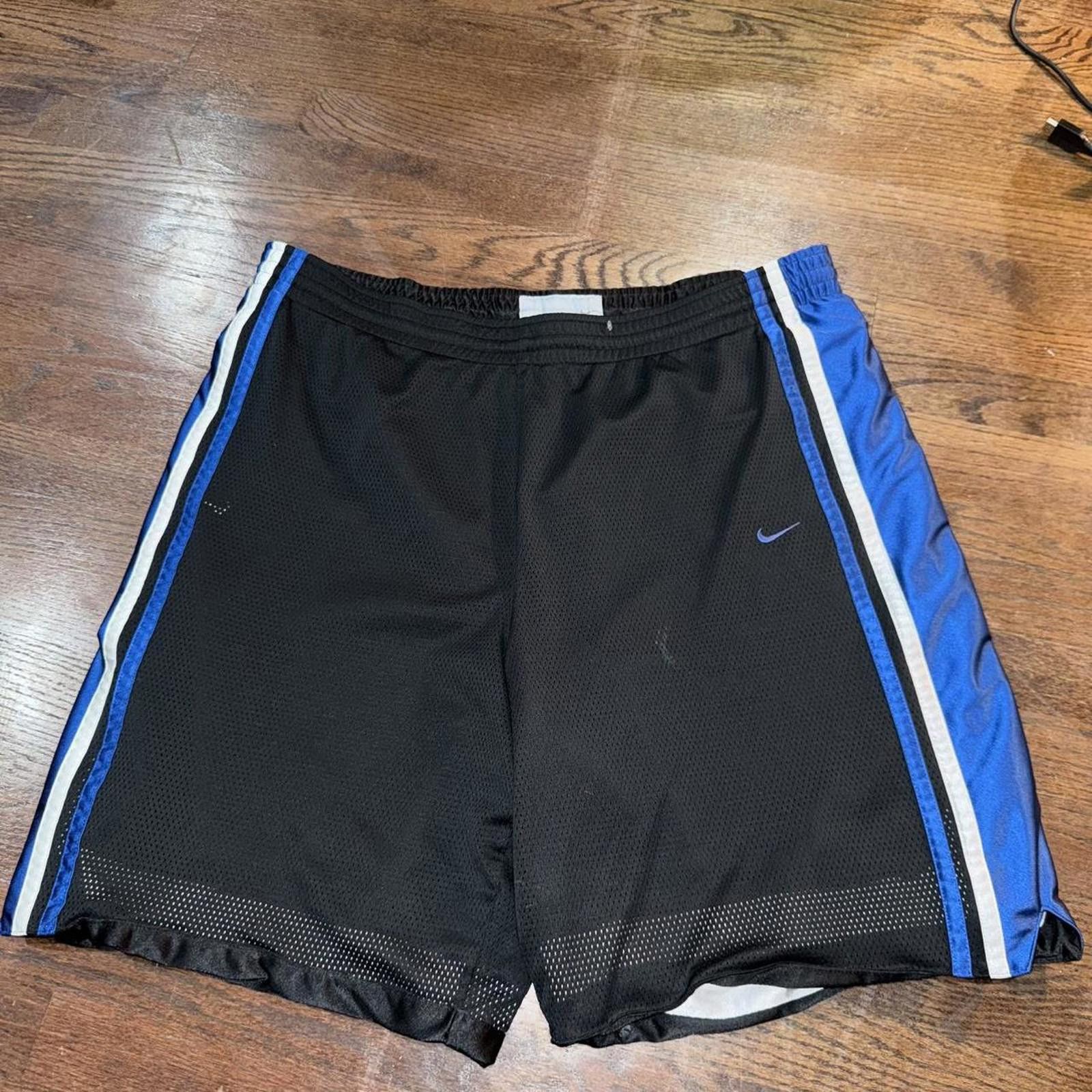 Nike Rare VTG Nike Mens Basketball Dazzle Shorts Shiny Blue Sz XL Size US 36 / EU 52 - 2 Thumbnail