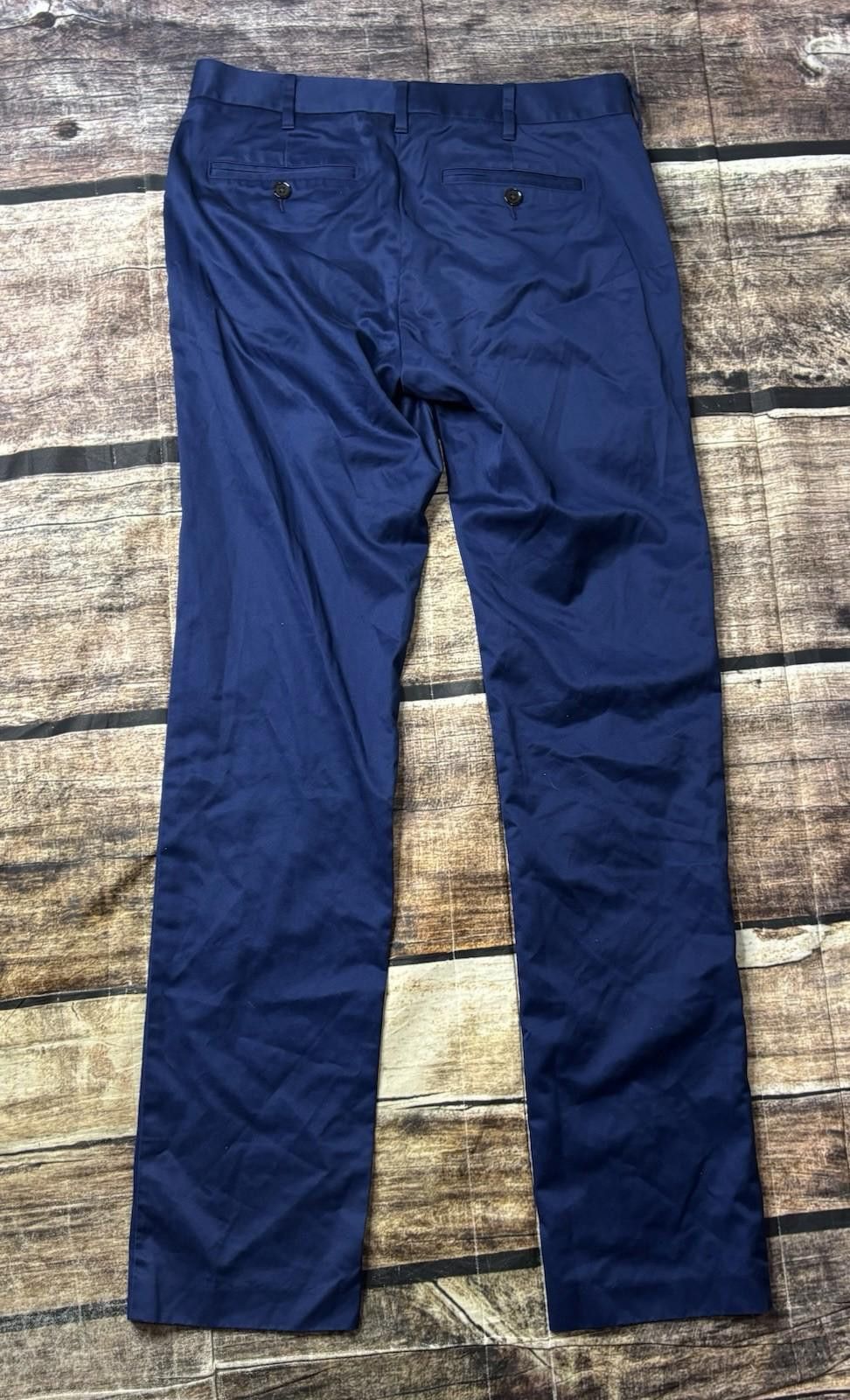 Bonobos Bonobos Chino Pants Mens 29x32 Monday Blue Cotton Slim Fit Size US 29 - 3 Thumbnail