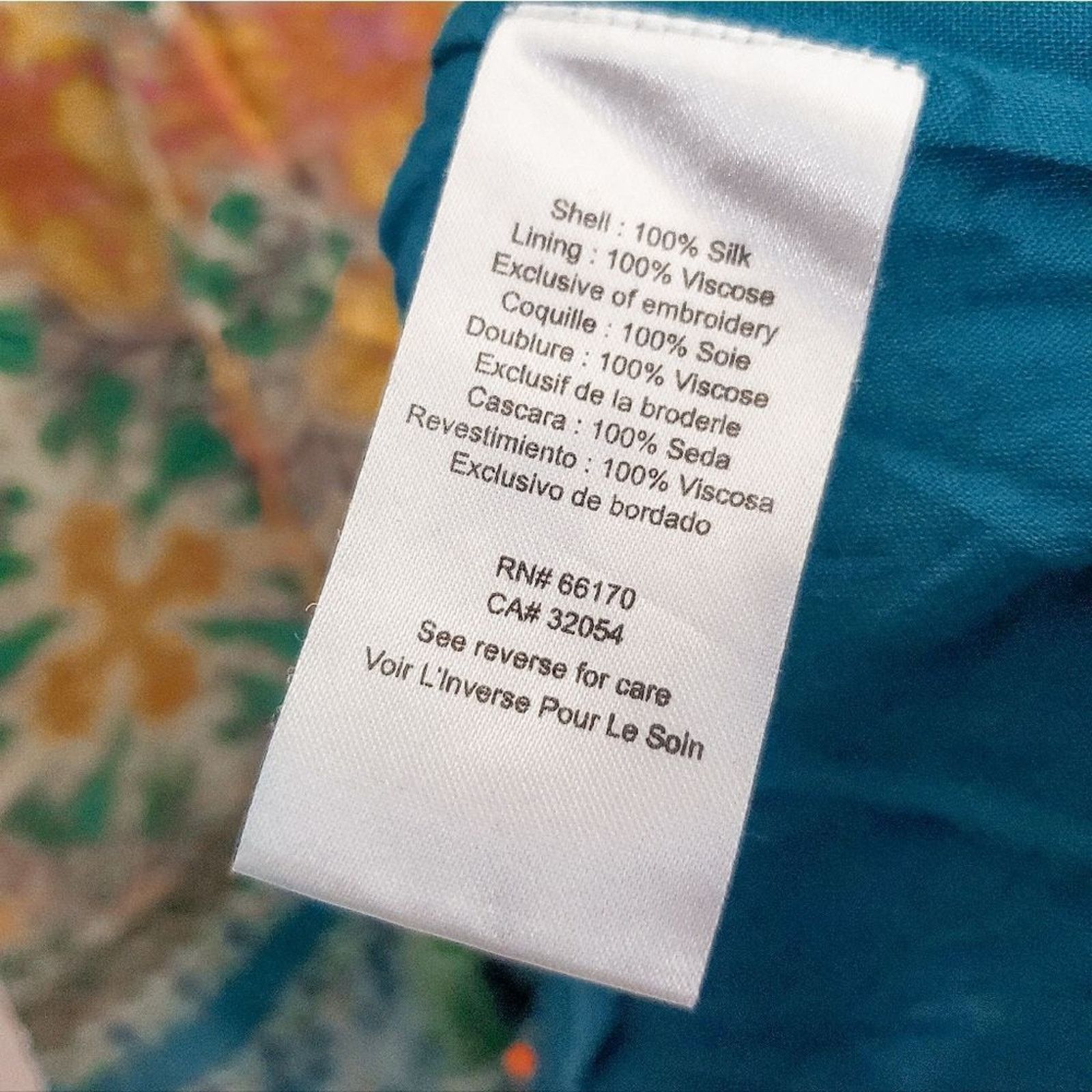 Hemant & Nandita Hemant & Nandita Blue Floral Moana Silk Shift Dress Size S Size S / US 4 / IT 40 - 7 Thumbnail