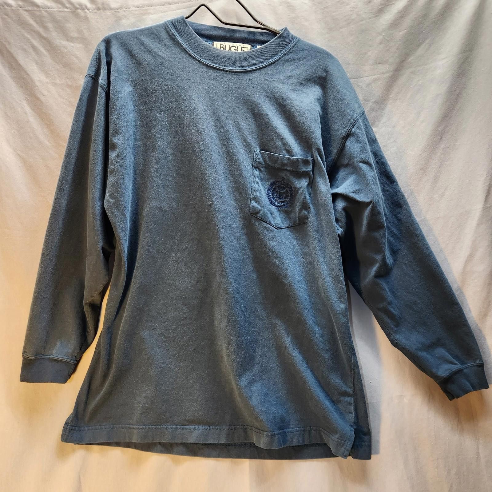 Bugle Boy Vintage Bugle Boy Long Sleeve Tshirt Blue Size Medium Size US M / EU 48-50 / 2 - 1 Thumbnail