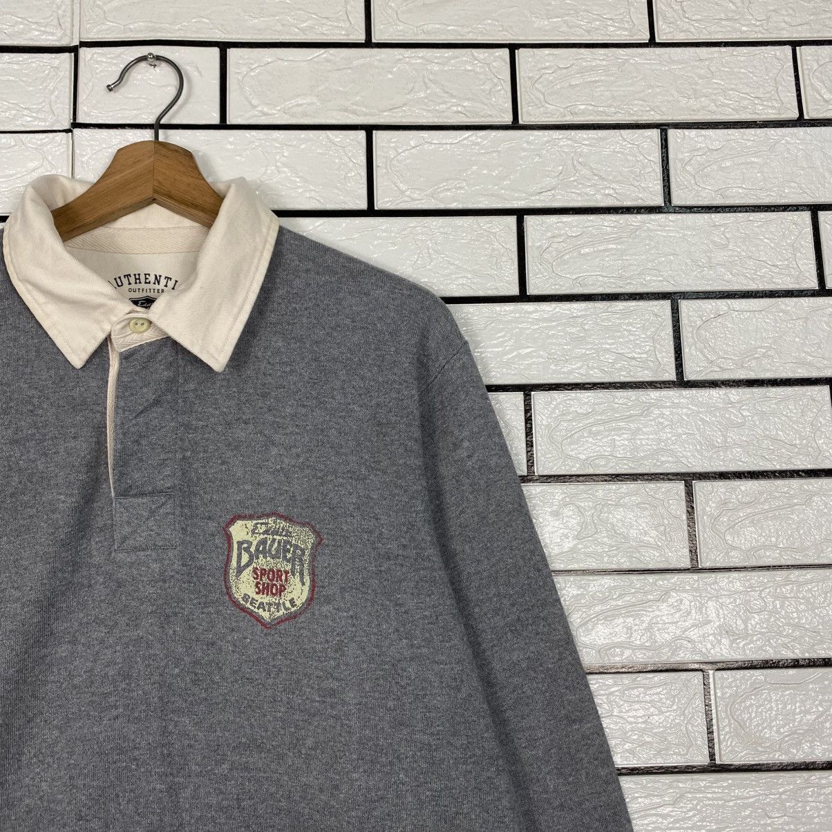 Japanese Brand Vintage Polo Rugby Shirt Collar Eddie Beauer Size US M / EU 48-50 / 2 - 7 Thumbnail