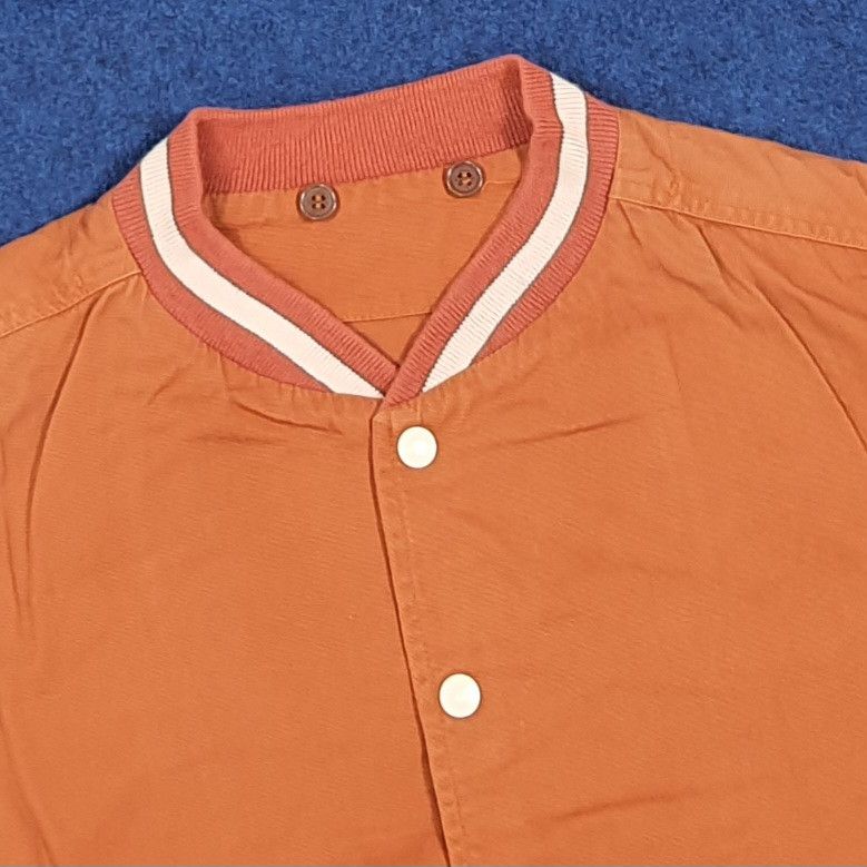 45rpm Rare 45RPM Studio Japan Varsity Orange Bomber Jacket C288N8 Size US L / EU 52-54 / 3 - 5 Thumbnail