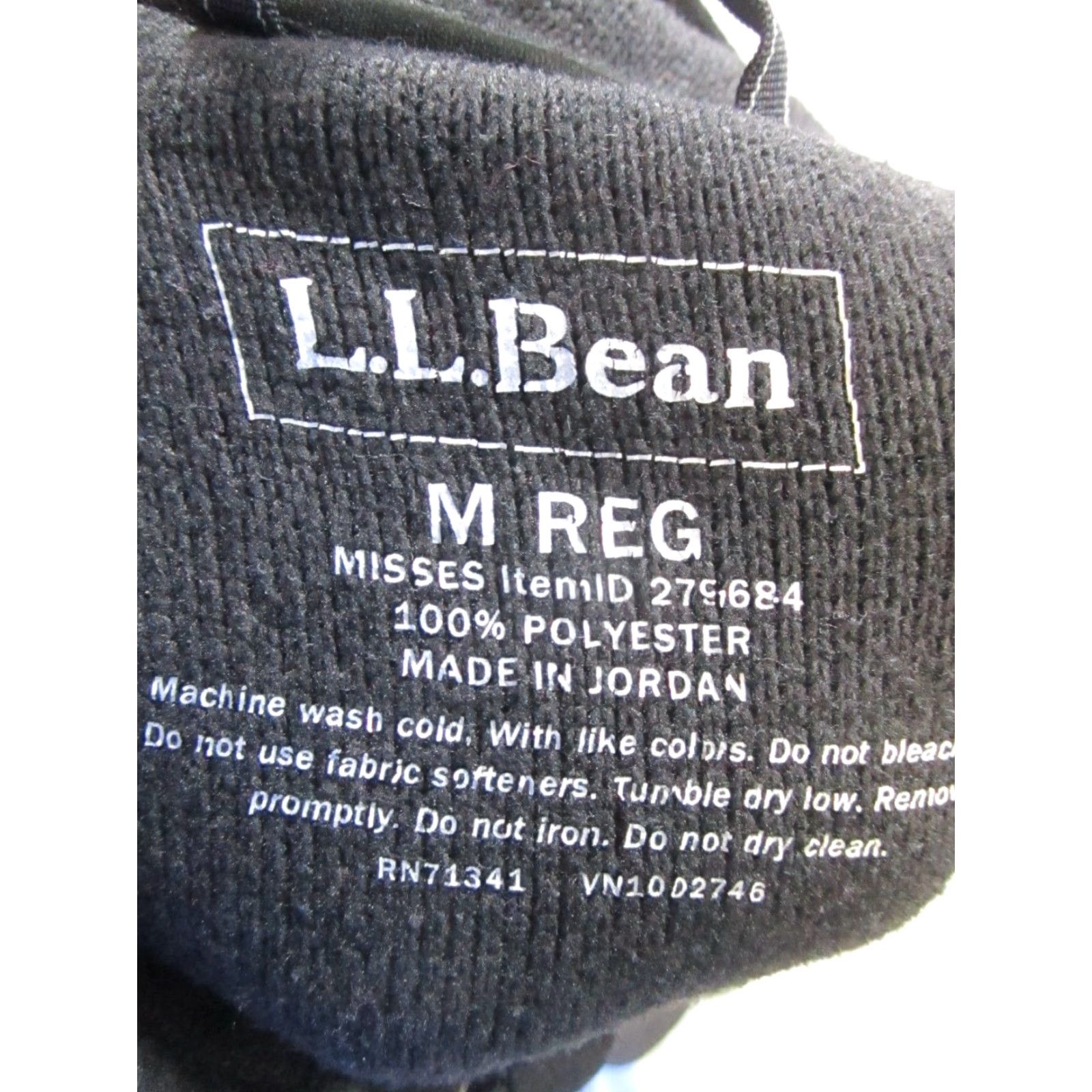 Vintage L.L.Bean Jacket Mens Medium Black Full Zip Hiking Fleece Shirt Size US M / EU 48-50 / 2 - 3 Thumbnail