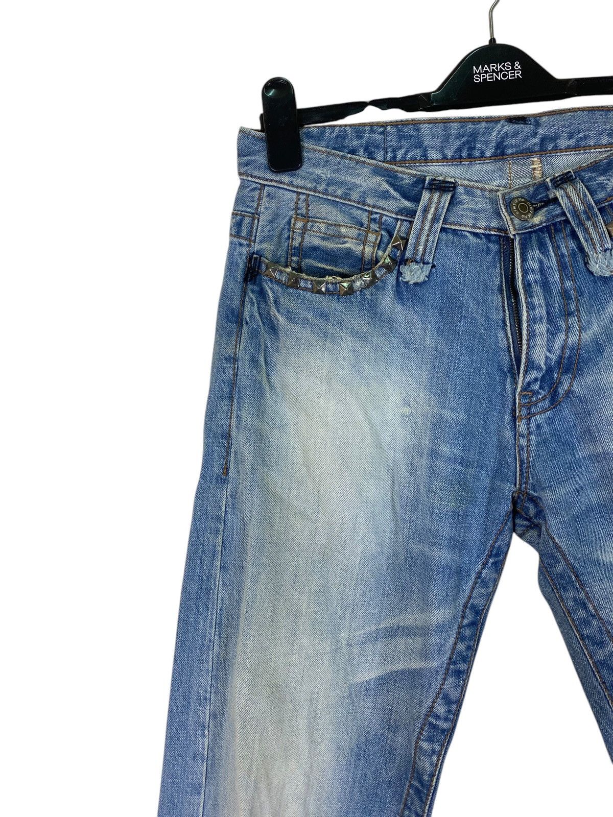 Japanese Brand Japanese Army of No Stud Hysteric Inspired Distressed Jeans Size US 32 / EU 48 - 3 Thumbnail