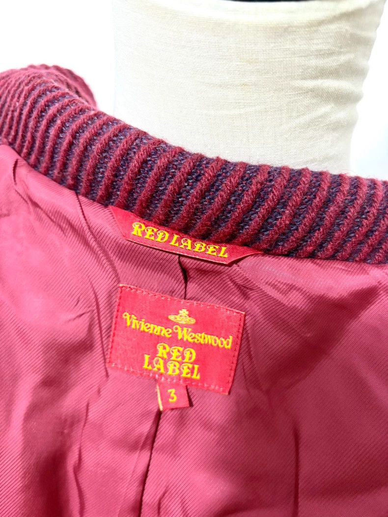 Other Vivienne Westwood size3 Red texture double row collar coat Size M / US 6-8 / IT 42-44 - 6 Thumbnail
