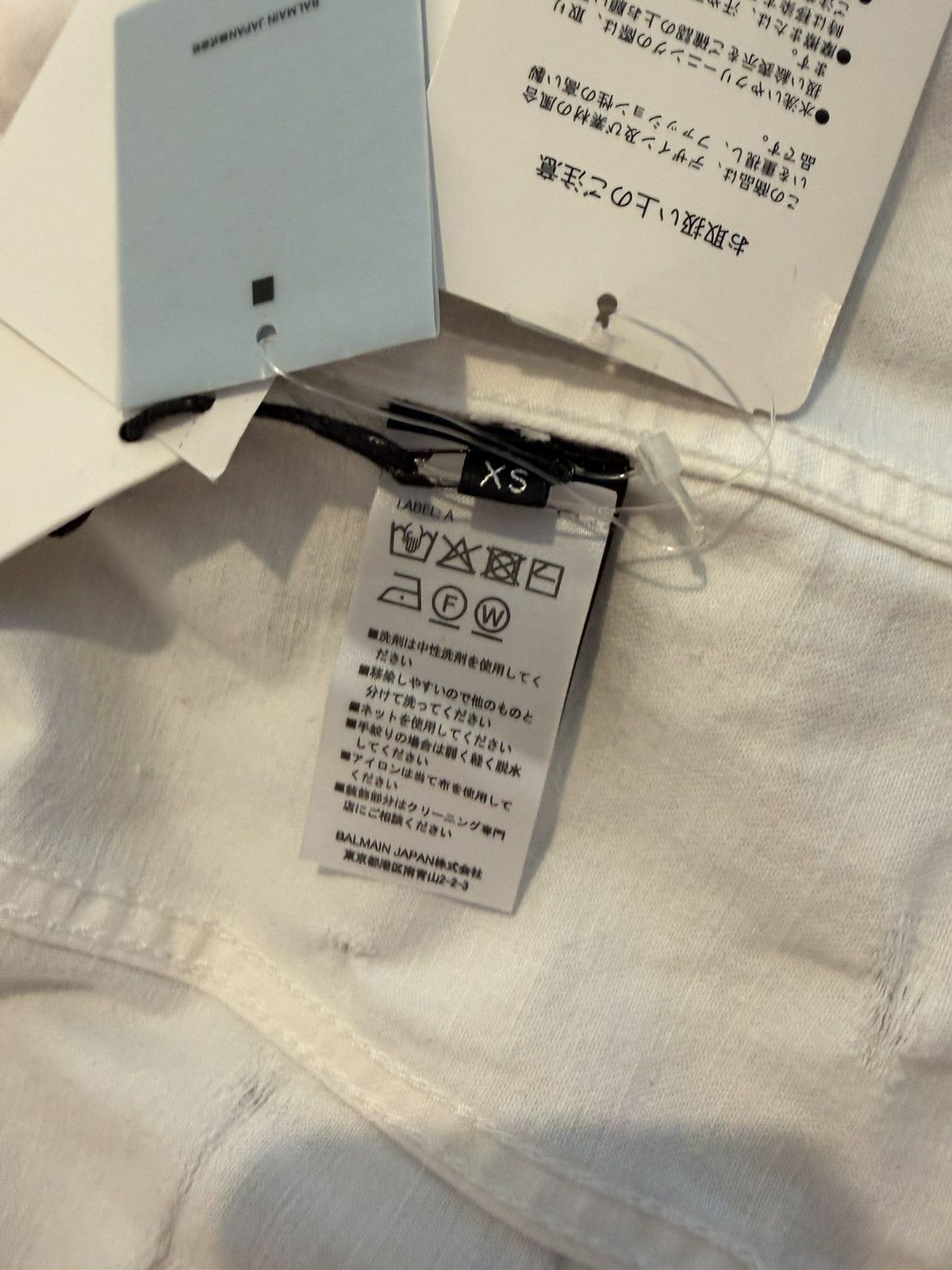 Balmain SS18 Balmain White Destroyed Denim Jacket Size US XS / EU 42 / 0 - 14 Thumbnail
