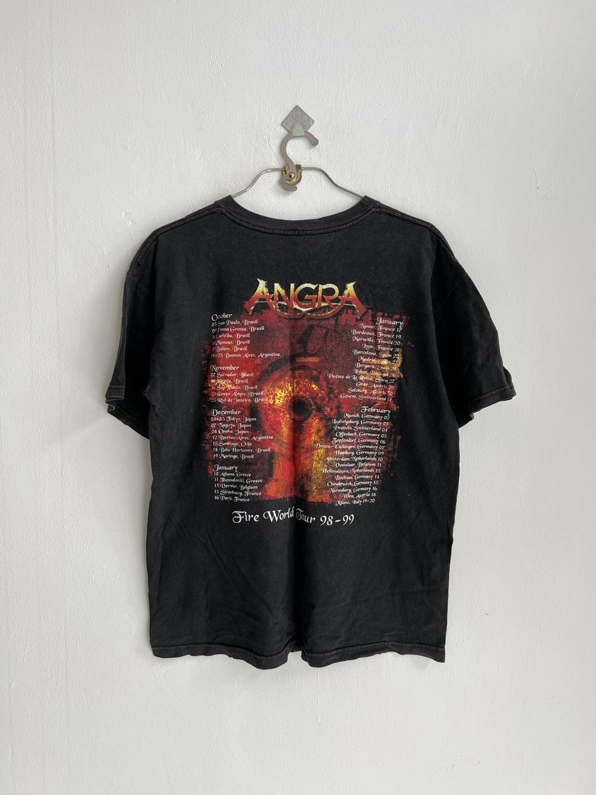 Vintage Vintage 1997 ANGRA Firework Blue Grape Merch Heavy Metal Tee Size US L / EU 52-54 / 3 - 2 Thumbnail