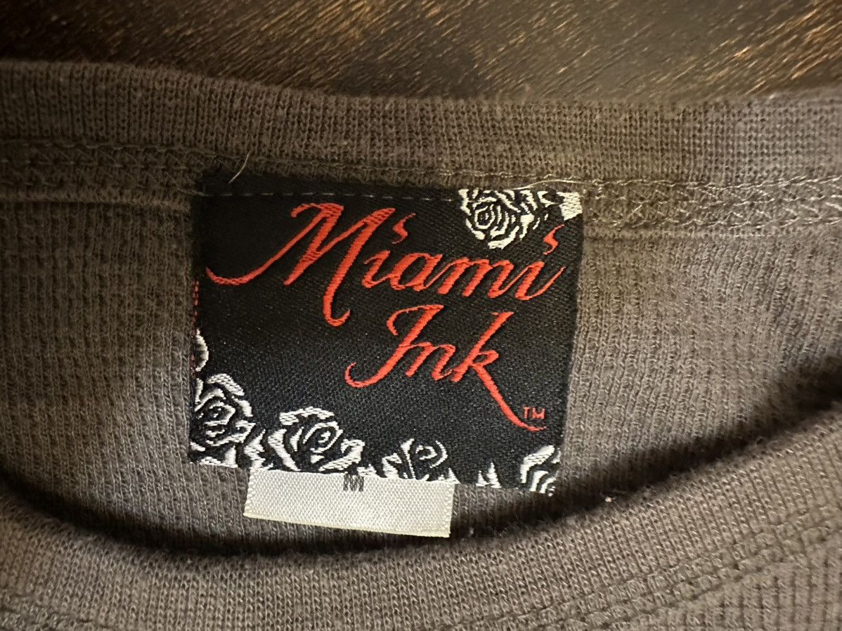 Other Vintage Miami Ink L/S Thermal Mens Med GrayGraphic Print Y2K Size US M / EU 48-50 / 2 - 3 Thumbnail