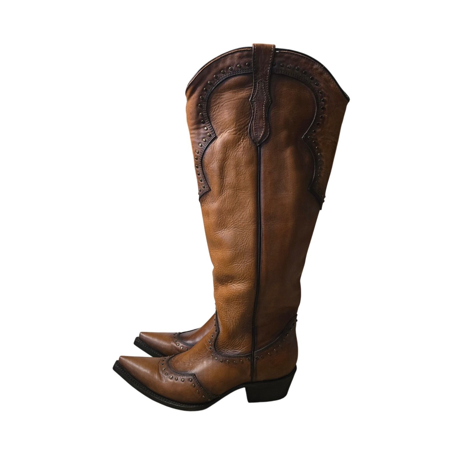 Palm Angels Desert Angels High Western Leather Boots Size 8 Size US 8 / IT 38 - 2 Thumbnail