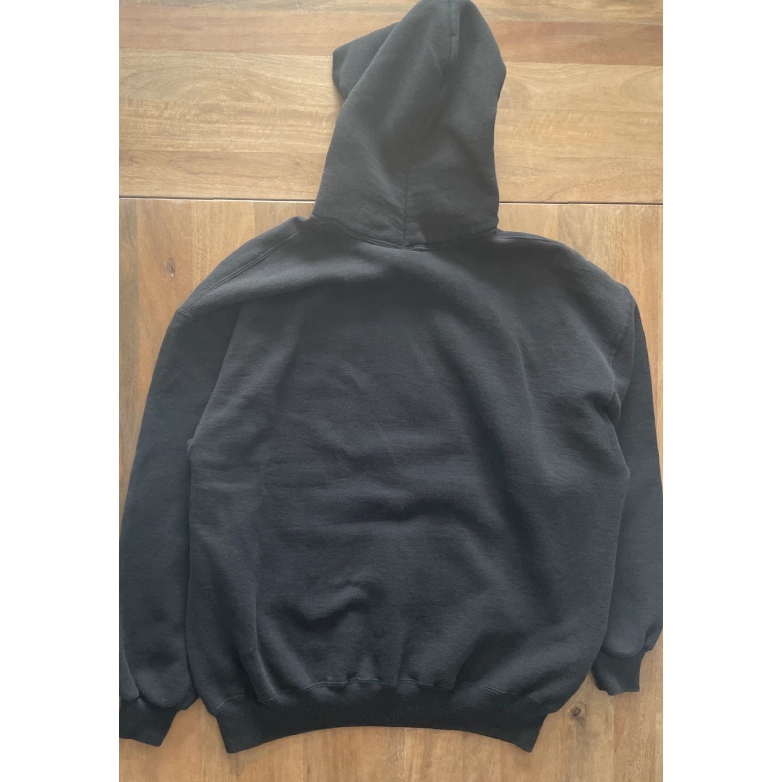 Russell Athletic VINTAGE Russell Athletic Hoodie Woodbridge Barons Fleece Pullover 2XL Black Graphic Print Embroidered Logo 80s 90s College Hip Hop USA Mens Pullover Size US XXL / EU 58 / 5 - 3 Thumbnail