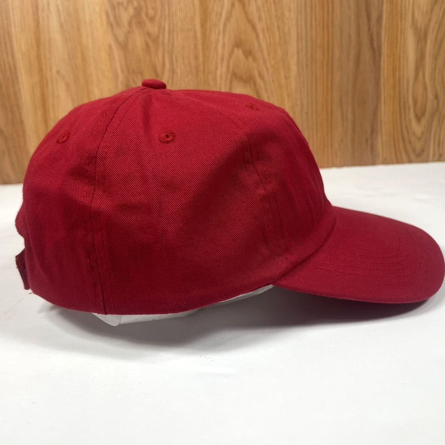 Vintage Toppers StrapBack Red Cotton Adult Adjustable Baseball Hat Cap Unisex Accessories Size ONE SIZE - 5 Thumbnail