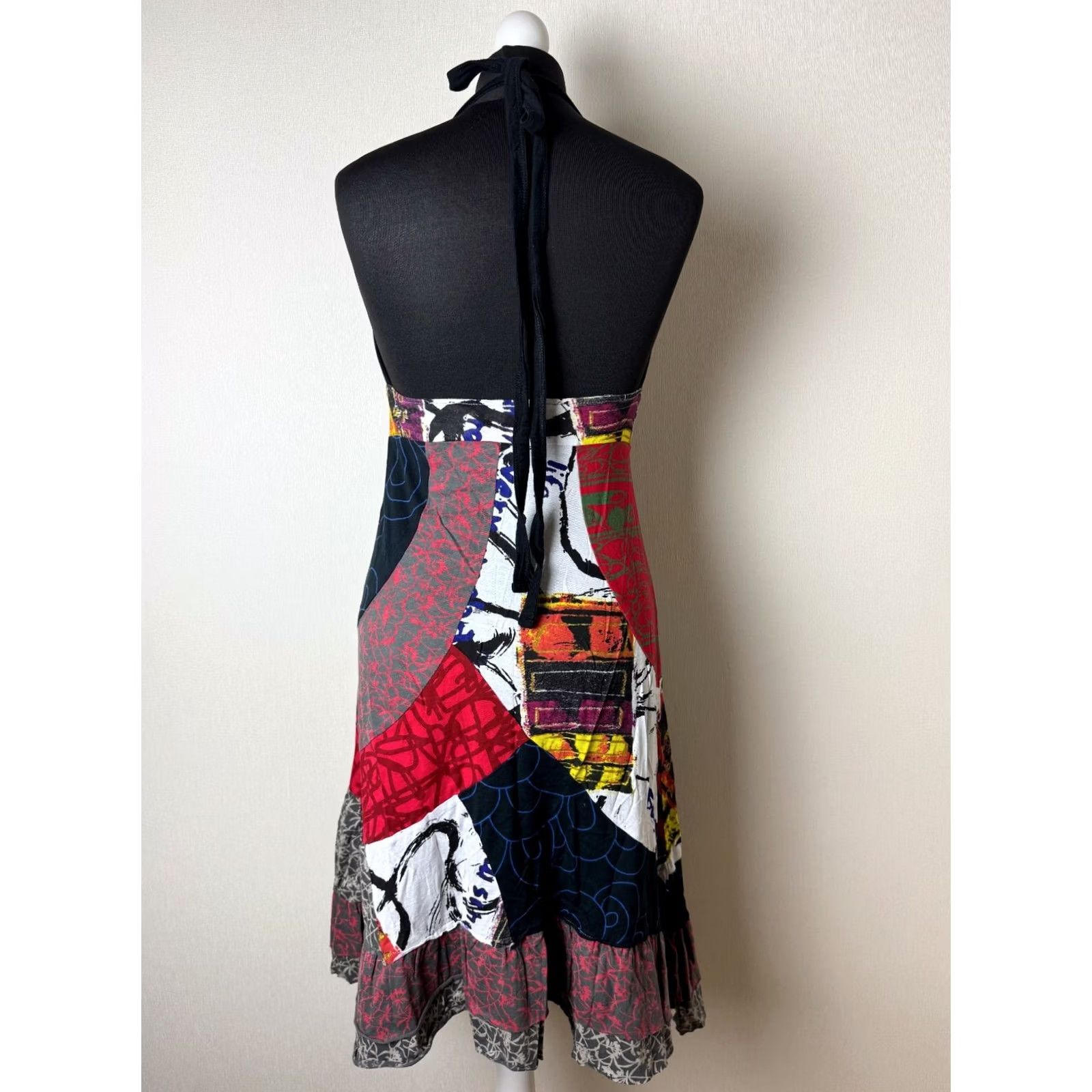 Desigual Desigual Dress Womens A-Line Size 40 Knee Length Multicoloured 15V2816 Size S / US 4 / IT 40 - 5 Thumbnail