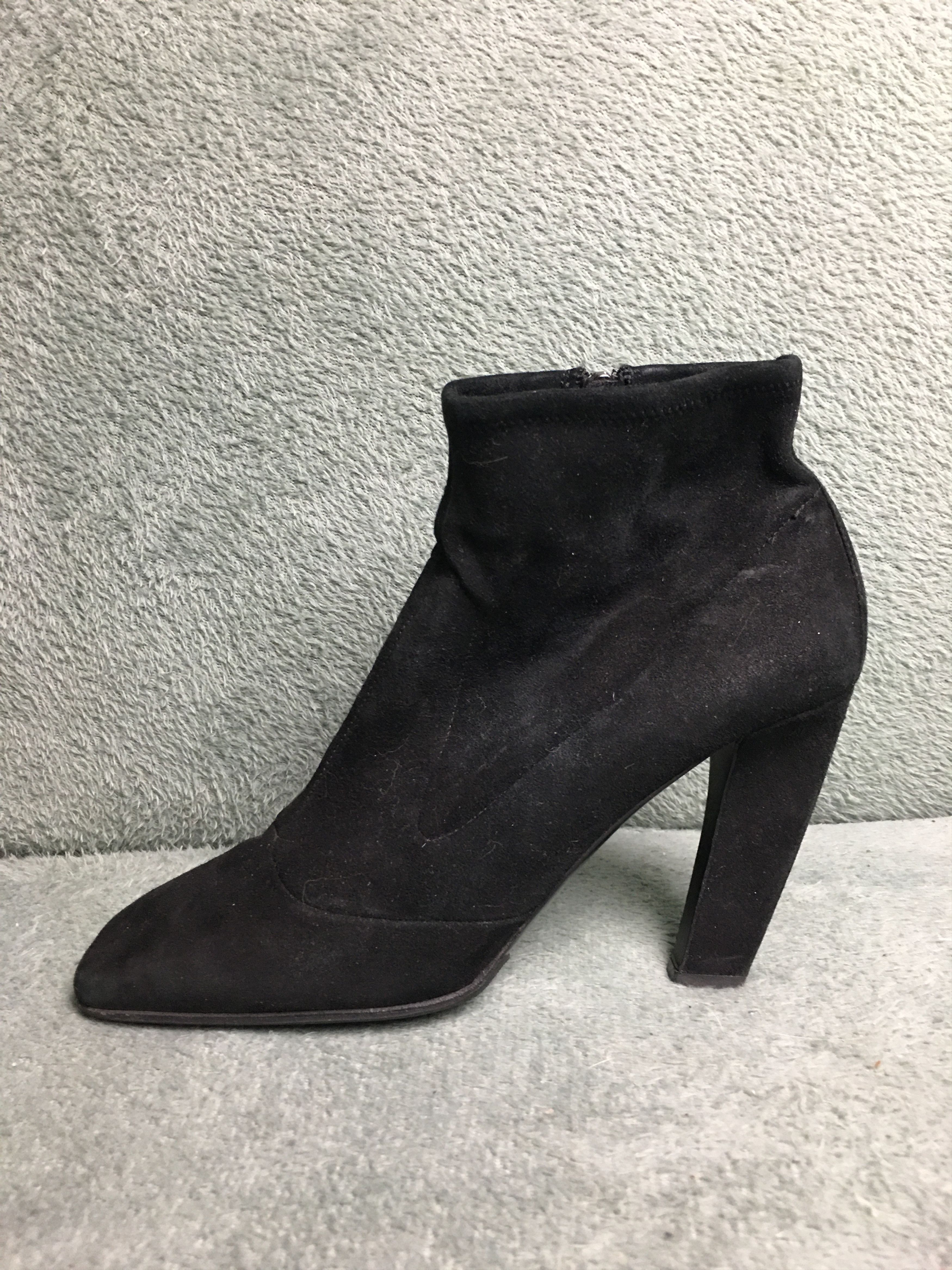 Prada Prada Suede Ankle Boots Black Heels EU 40 Size US 10 / IT 40 - 8 Thumbnail