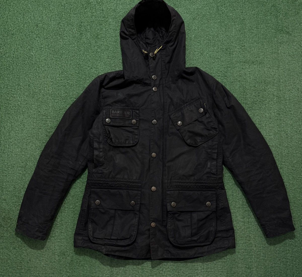 Barbour Barbour International Fog Parka Wax Cotton Jacket Size US M / EU 48-50 / 2 - 1 Thumbnail