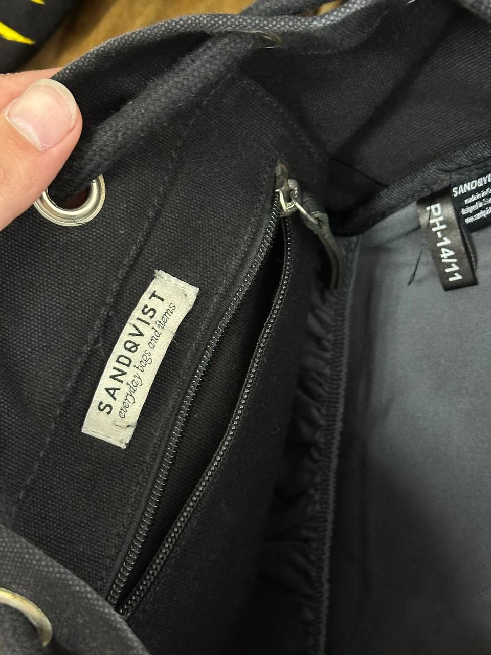 SANDQVIST Stig Sandqvist Backpack Leather Bag Black Size ONE SIZE - 10 Thumbnail