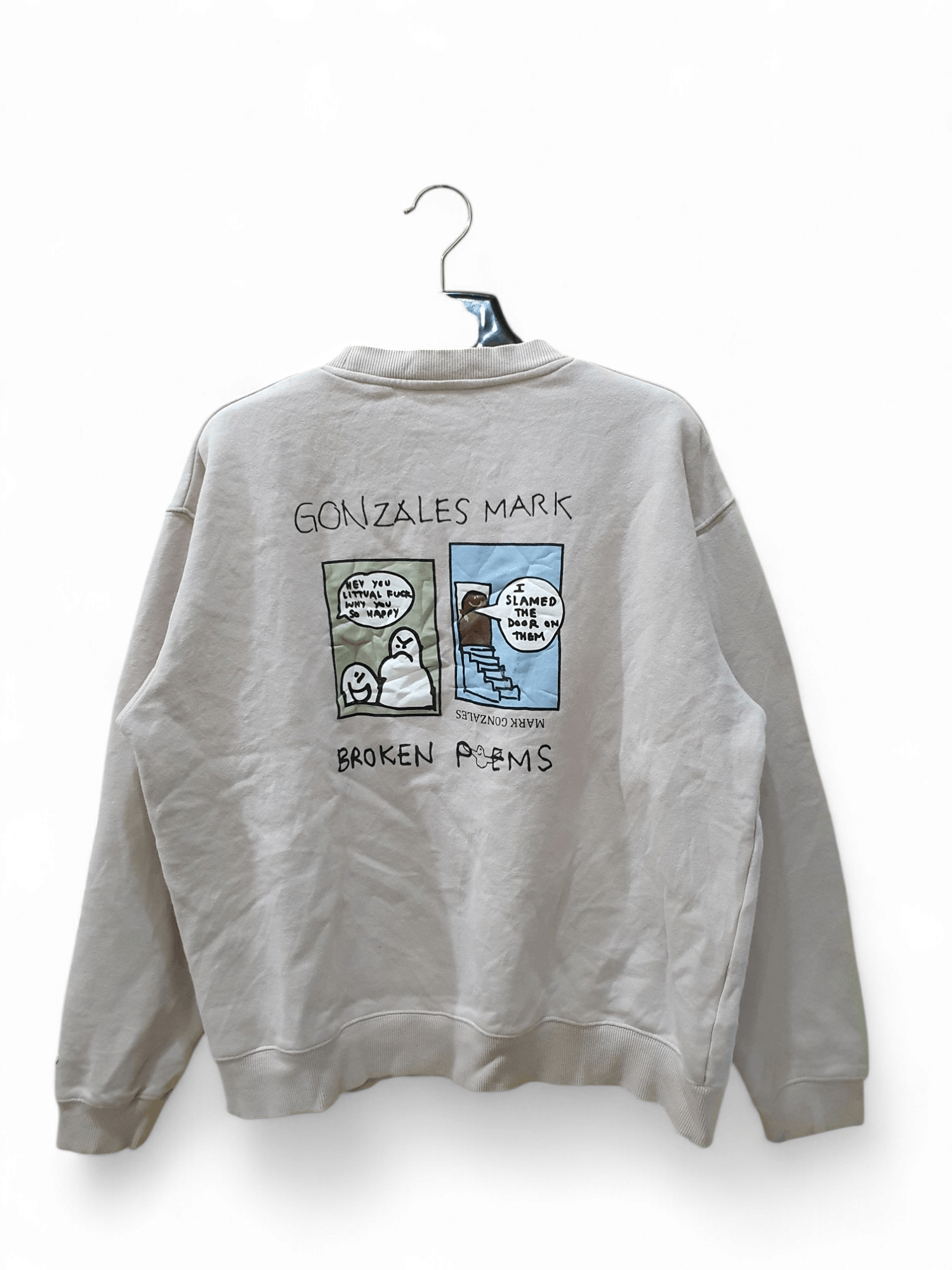 Japanese Brand Mark Gonzales sweatshirt ft his signature "Broken Poems" Size US L / EU 52-54 / 3 - 1 Thumbnail