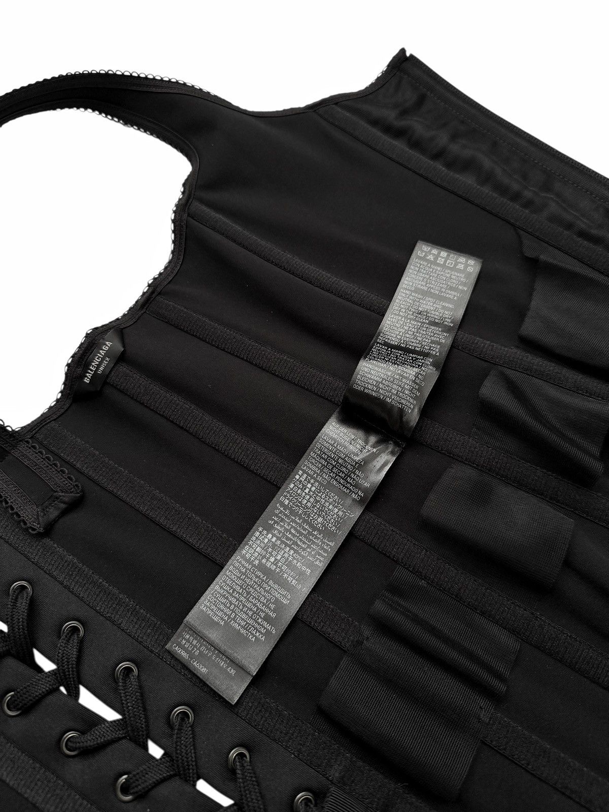 Balenciaga 2023 Runway Mudshow Unisex Corset Black Size US XL / EU 56 / 4 - 17 Thumbnail