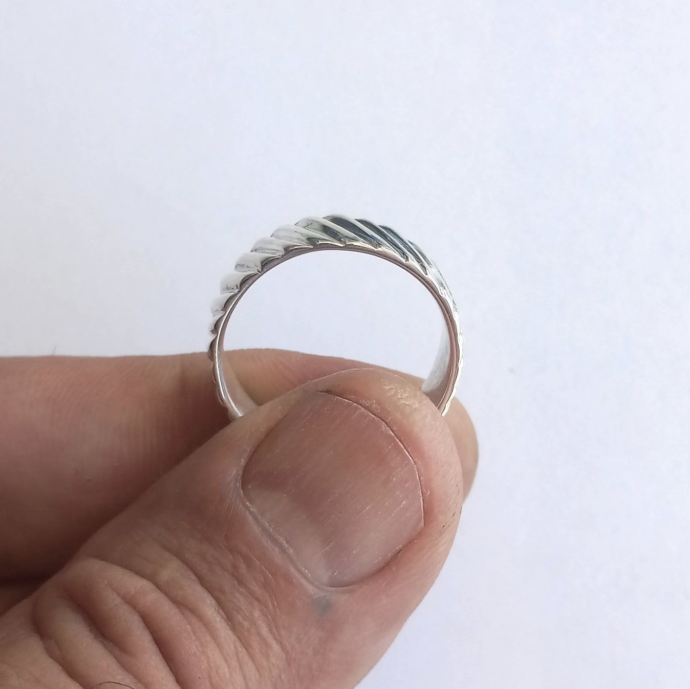 Other Men's silver band ring sizes 9 to 13 Size ONE SIZE - 5 Thumbnail