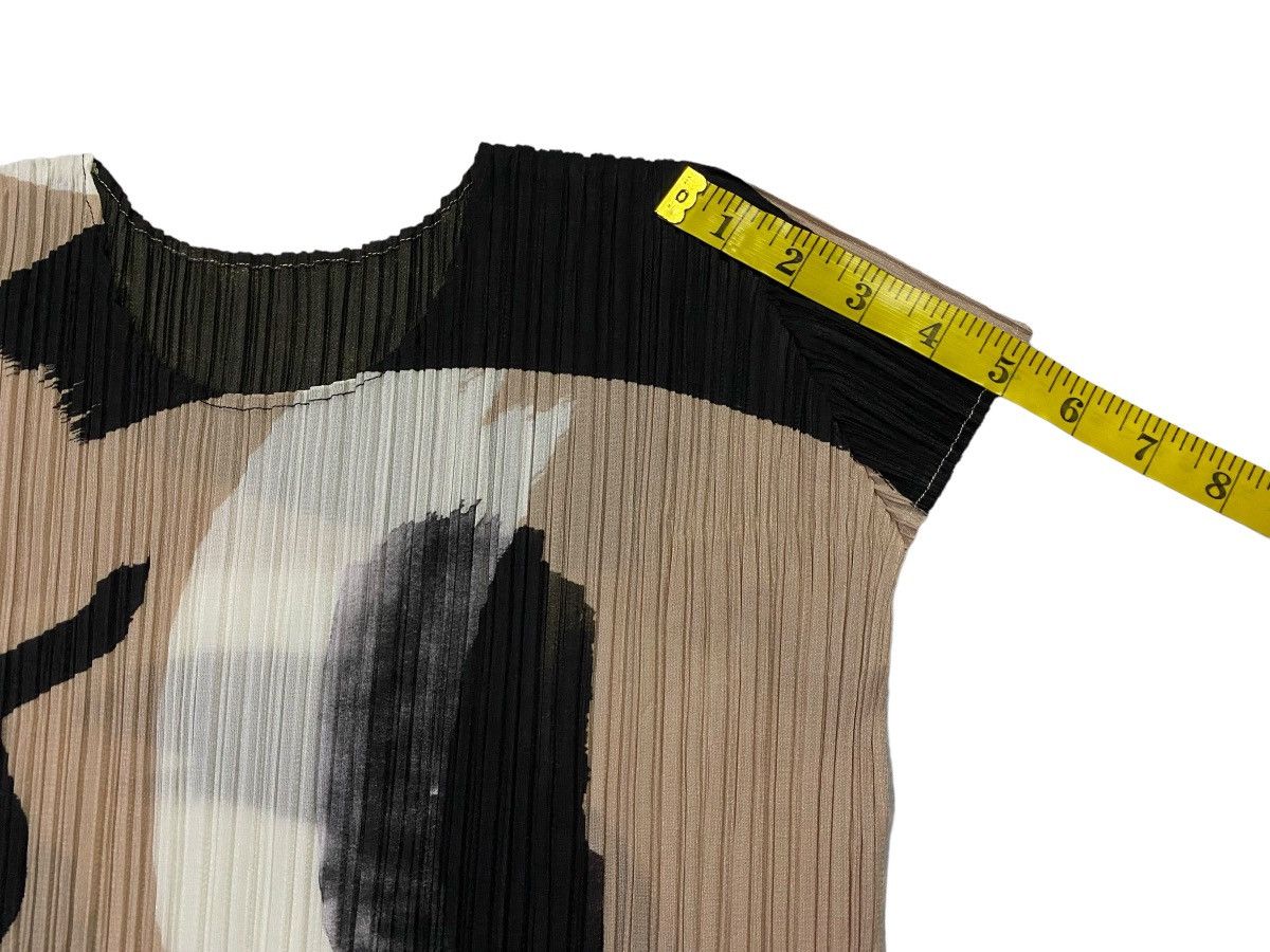 Pleats Please Issey Miyake Pleats Please Issey Miyake Pleated Abstract Print Plisse Top Size M / US 6-8 / IT 42-44 - 6 Thumbnail