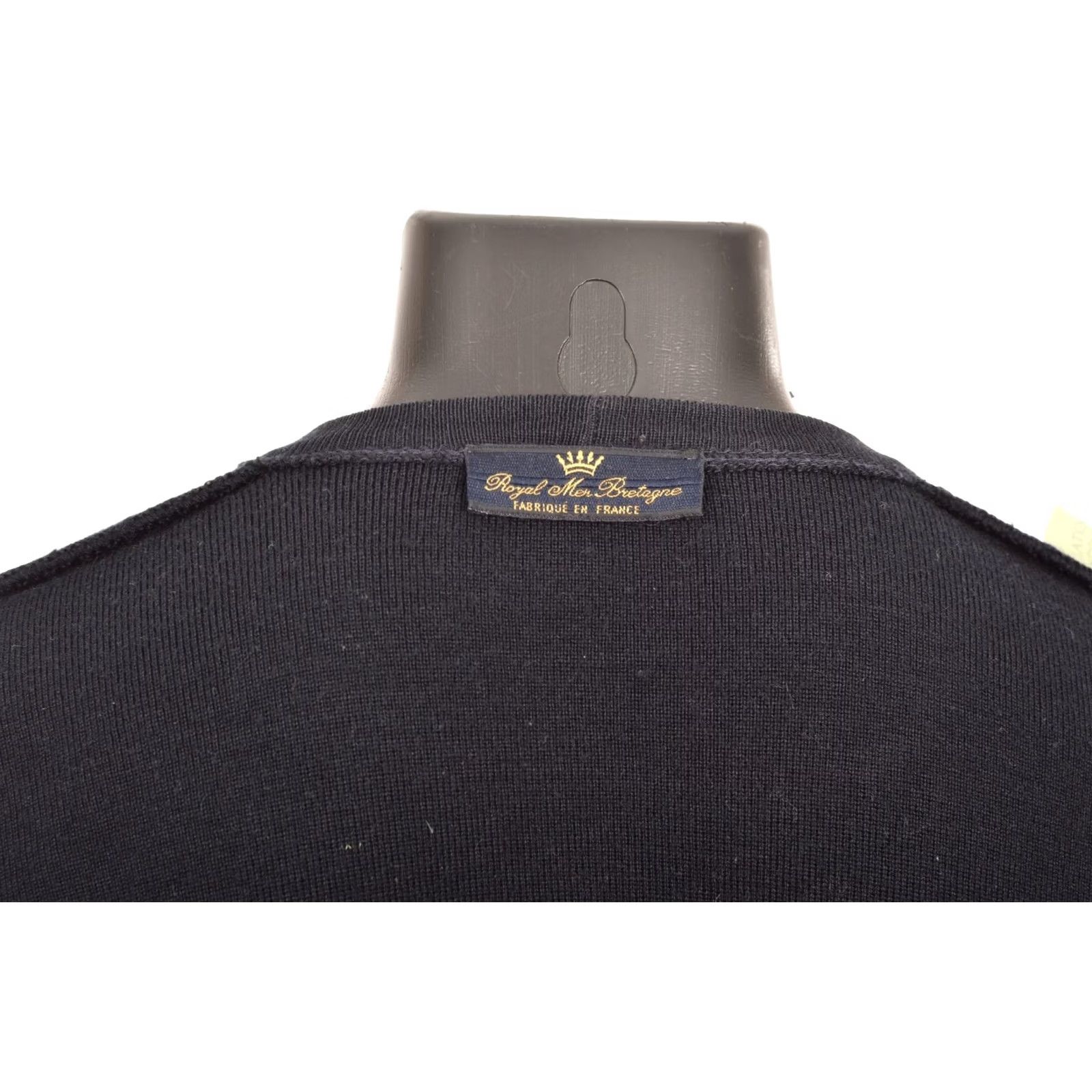 Vintage DDP Unisex Royal Mer Bretagne Wool Acrylic Blend Cardigan Sweater L Mens Womens Black Size L / US 10 / IT 46 - 7 Thumbnail