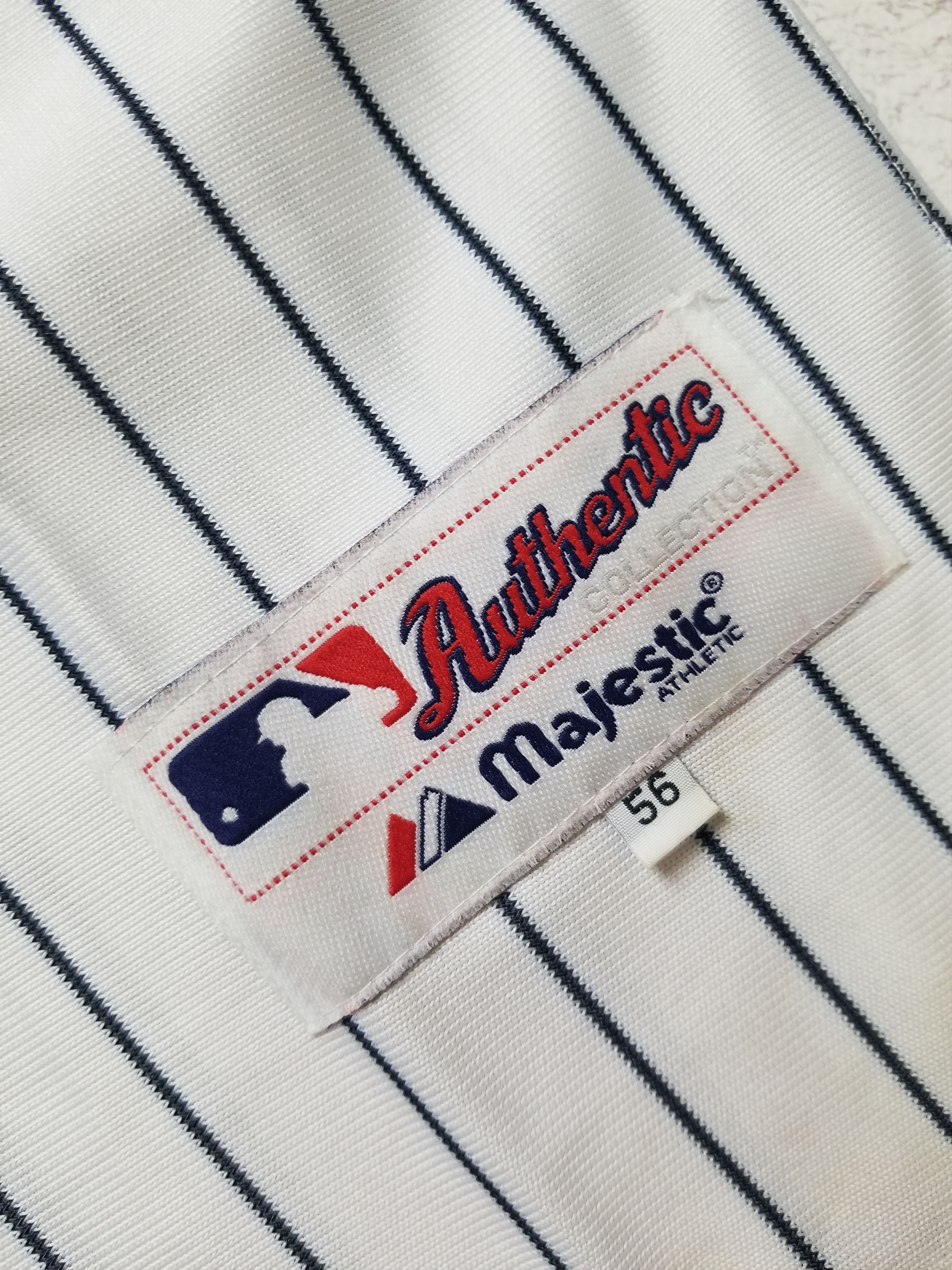 Majestic VTG Majestic New York Yankees #25 MLB Pinstripe Shirt Jersey Size US XL / EU 56 / 4 - 6 Thumbnail