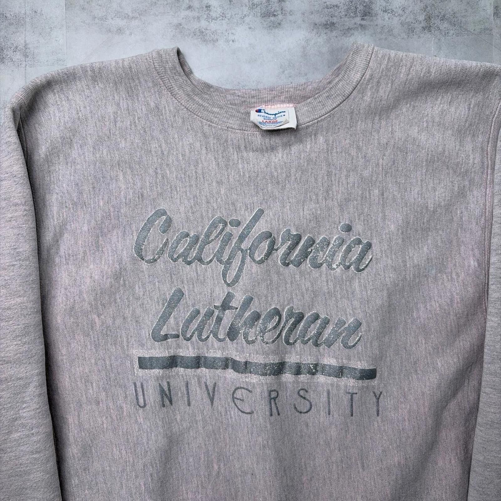Champion Vintage Champion Reverse Weave Lutheran University Sweater Size US L / EU 52-54 / 3 - 6 Thumbnail