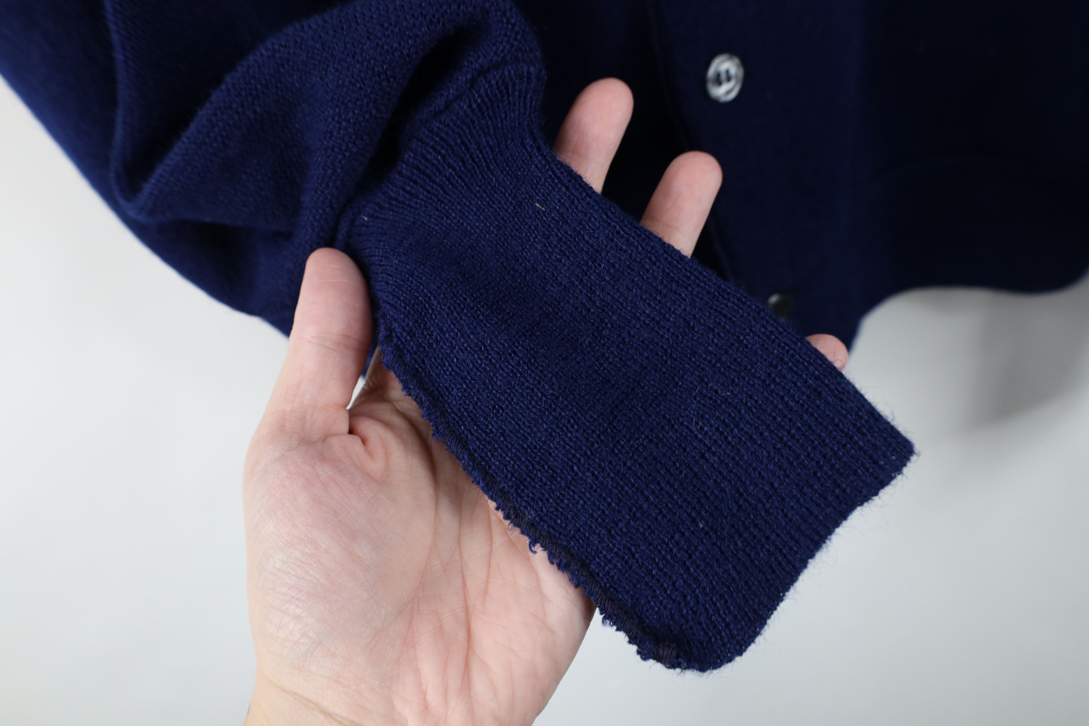 Vintage Deadstock Vintage 70s Streetwear Cardigan Sweater Blue USA Size US M / EU 48-50 / 2 - 5 Thumbnail