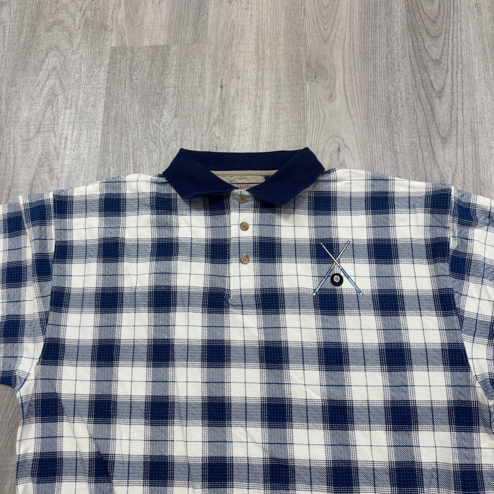 Vintage Vintage Halifax Outfitters Pool Billiards Polo Shirt Large Size US L / EU 52-54 / 3 - 3 Thumbnail