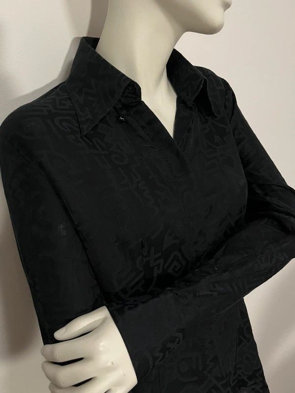 Versus Versace Versus Versace silk black shirt vintage Size XL / US 12-14 / IT 48-50 - 5 Thumbnail