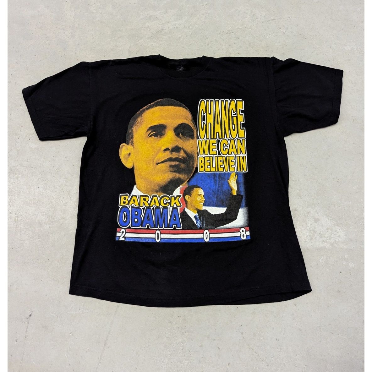 Rap Tees 2000s Obama "Change We Can Believe In" rap t-shirt Size US XL / EU 56 / 4 - 1 Thumbnail