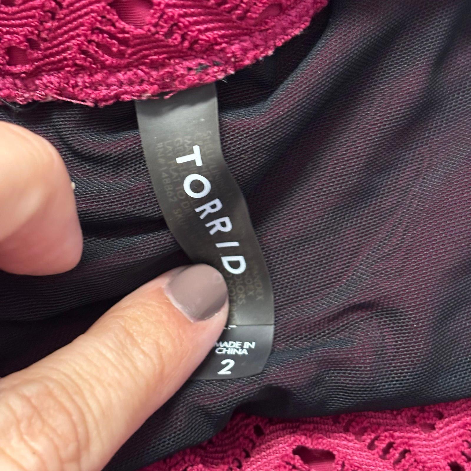 Other Torrid High-Waisted Lace Swim Bottom Size 2 Size ONE SIZE - 5 Thumbnail