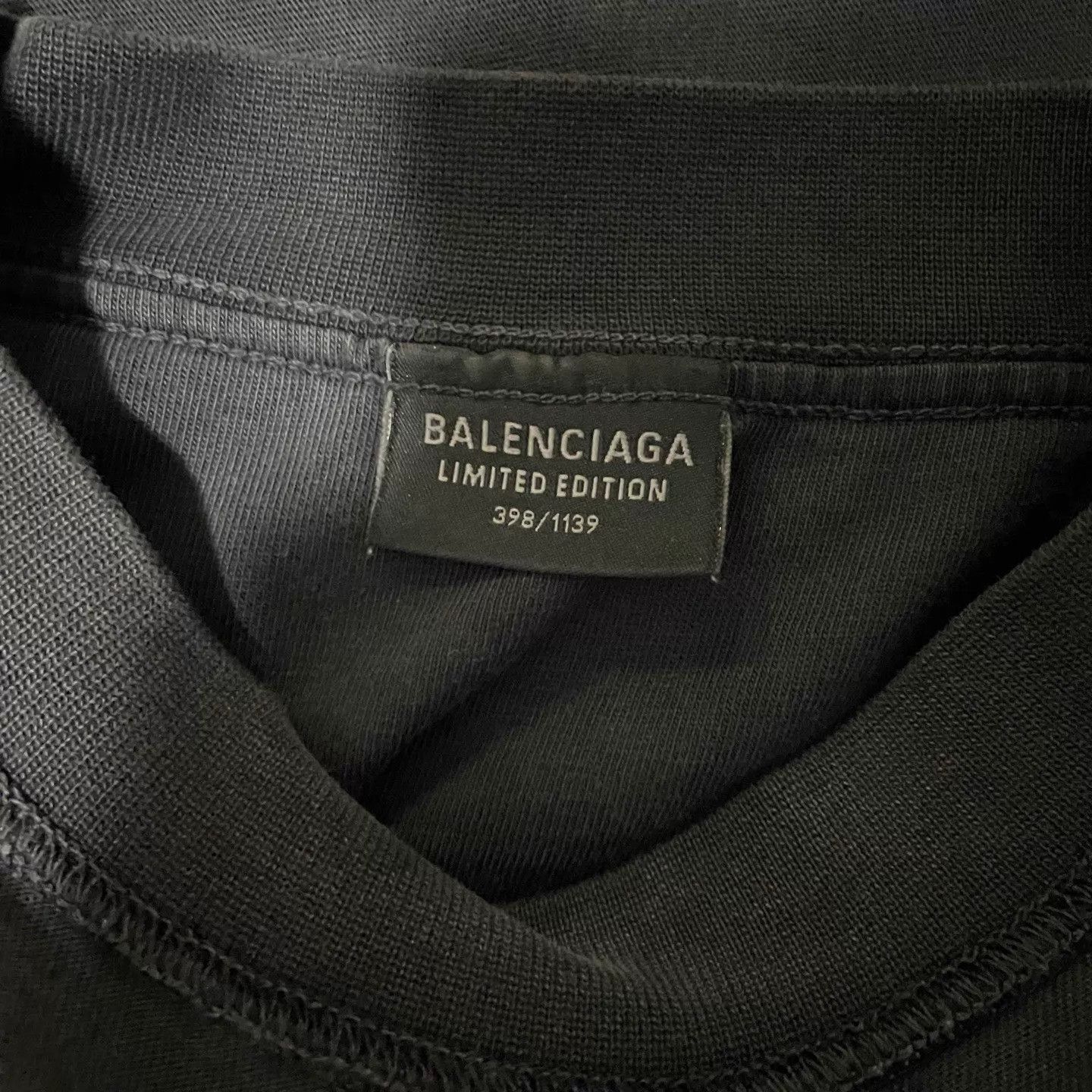 Balenciaga Balenciaga BFRND Banned Band Reverse Short Sleeve Black 1 Size US S / EU 44-46 / 1 - 5 Thumbnail