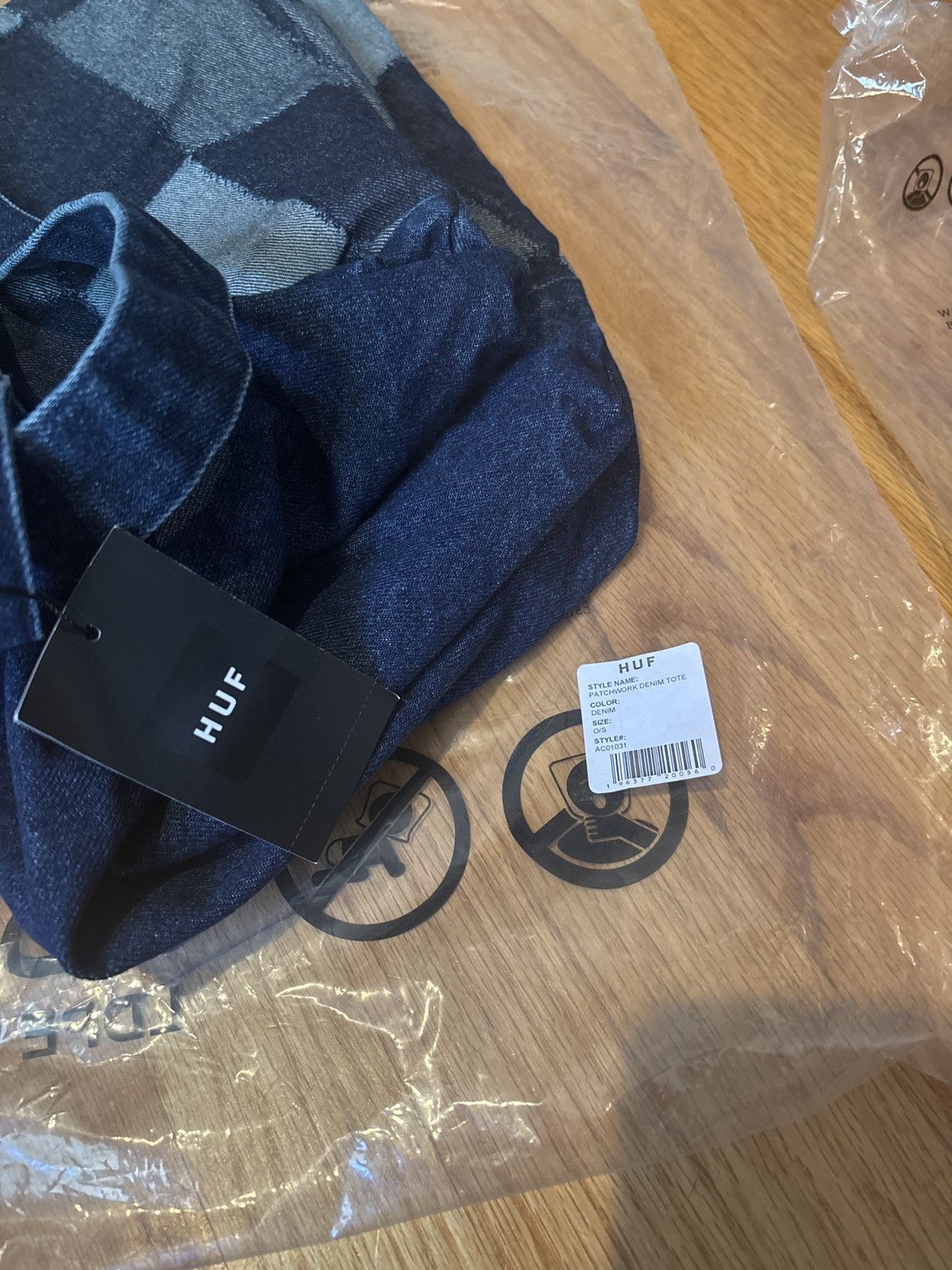 Huf Huf patchwork denim tote bag Size ONE SIZE - 4 Thumbnail