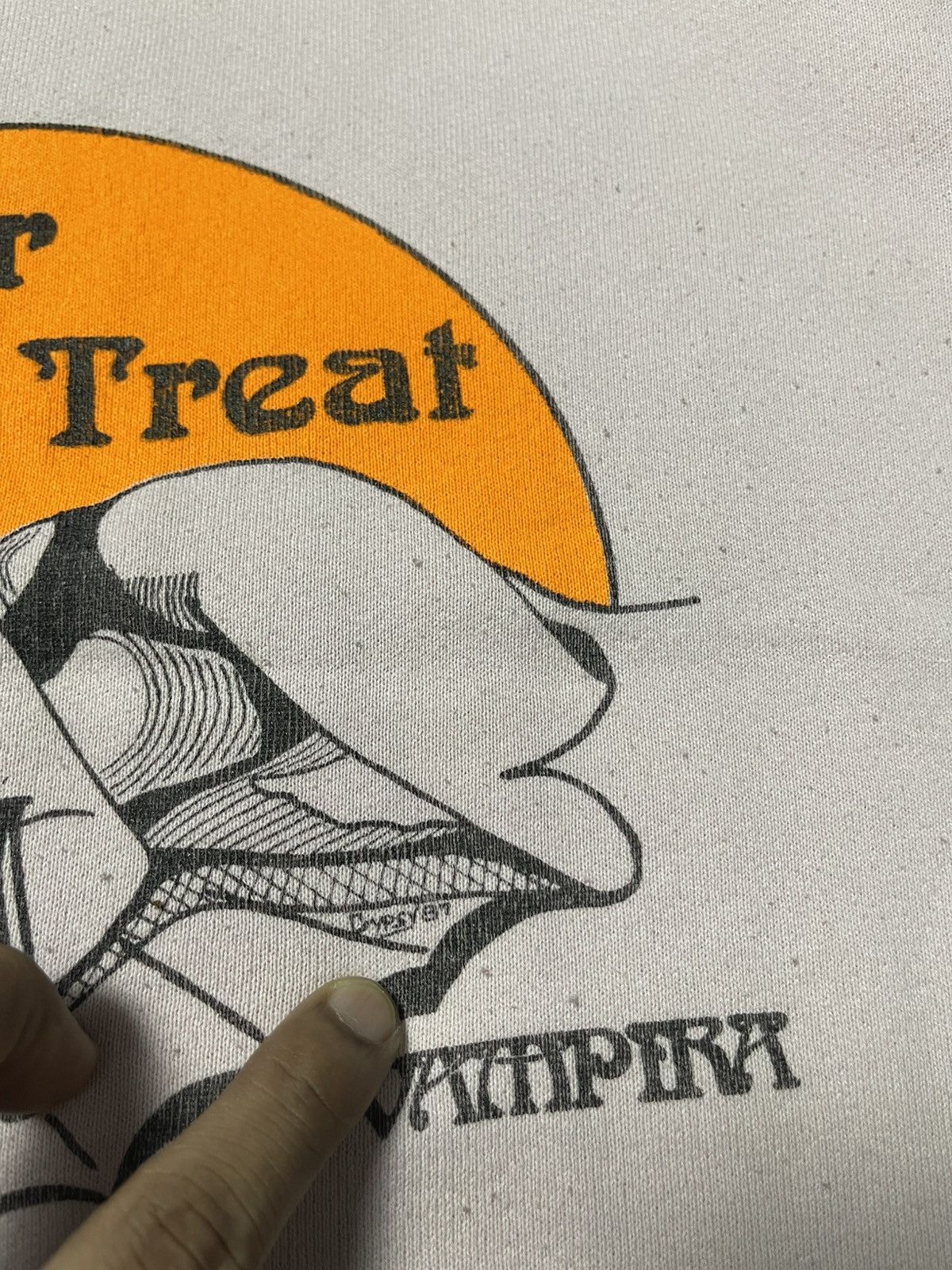 Fruit Of The Loom 90s SIN CITY VANS HALLO WALLO IN TRICK OR TREAT SWEATSHIRT Size US XL / EU 56 / 4 - 18 Thumbnail