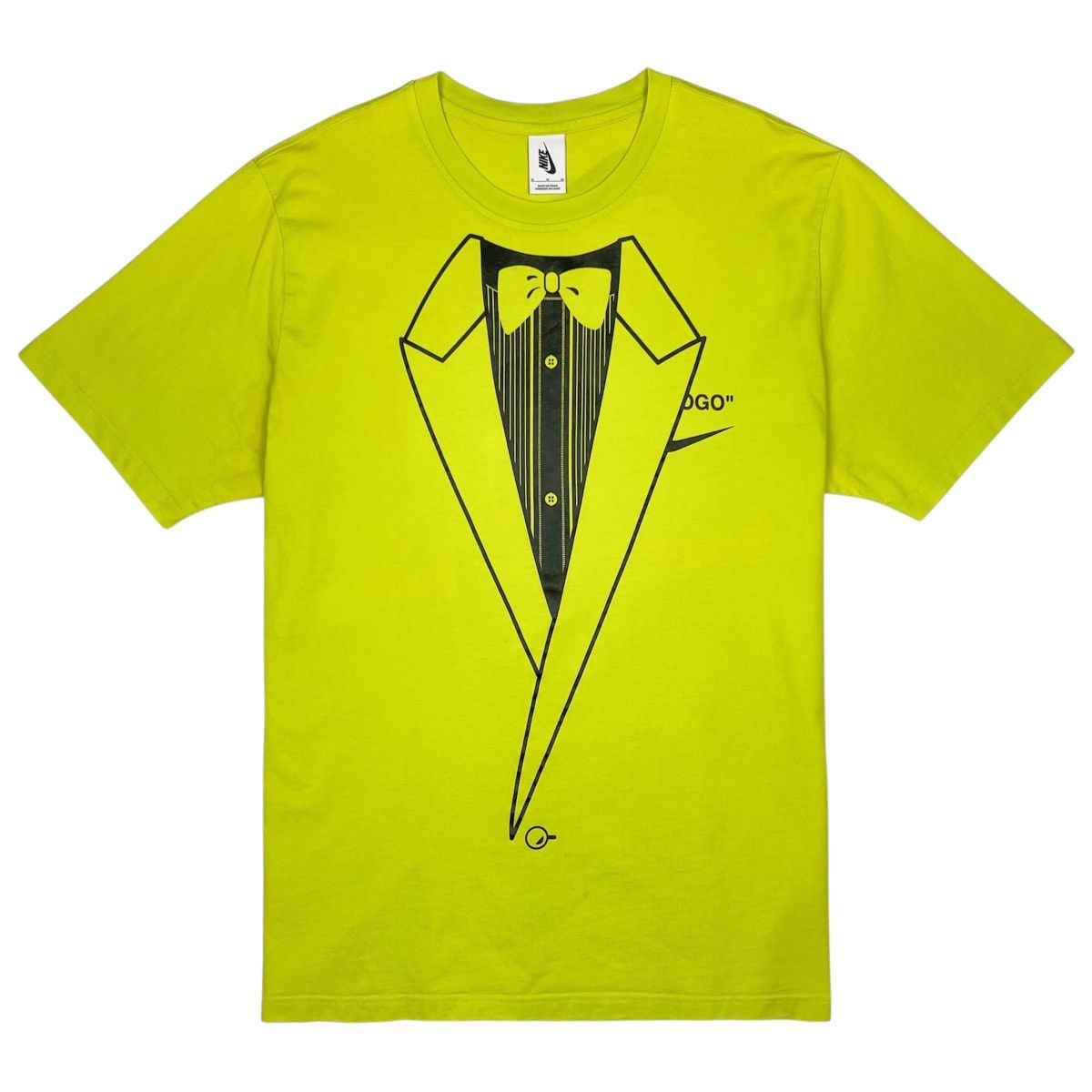 Nike × Off-White OFF-White x Nike NRG 6 Lime Green T-Shirt Size US XL / EU 56 / 4 - 3 Thumbnail