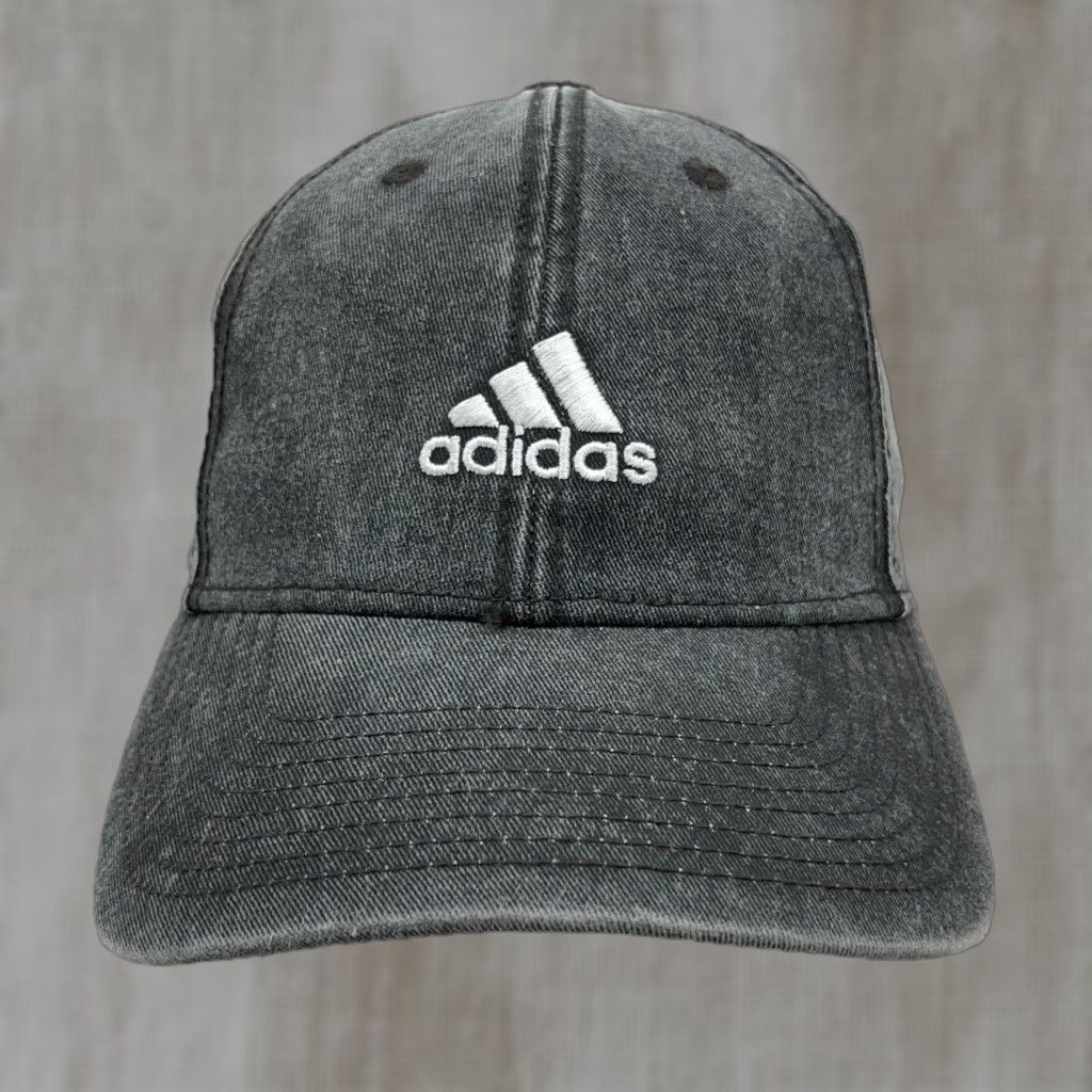 Adidas Adidas Hat Cap Adjustable Gray White Dad Baseball Style Cap Mens Adjustable Size ONE SIZE - 1 Thumbnail