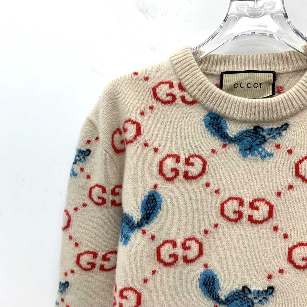 Gucci Gucci Animal Allover Print Long Sleeve Knit Sweater K26WX Size S / US 4 / IT 40 - 3 Thumbnail
