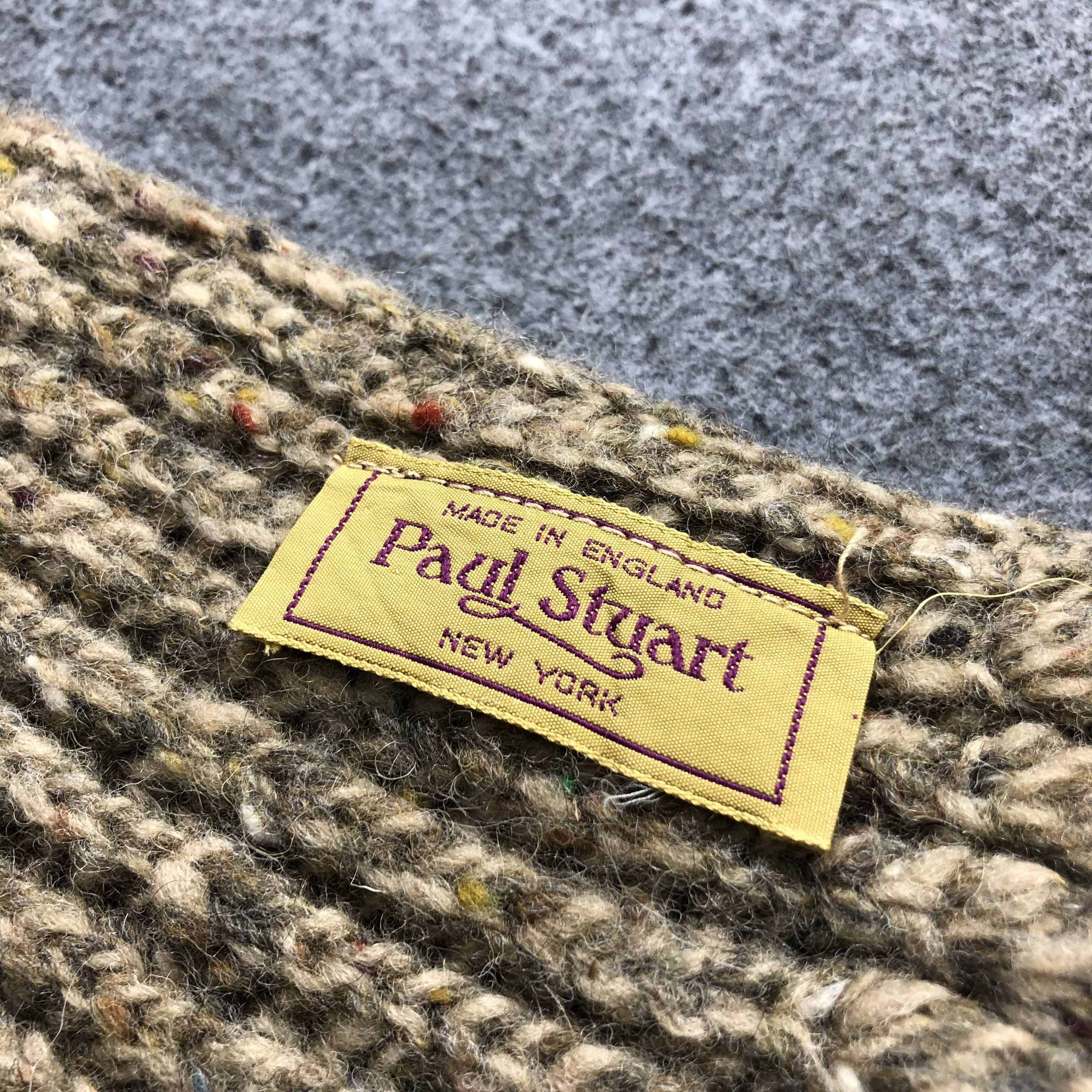 Paul Stuart Paul Stuart Wool Scarf Muffler V817 Size ONE SIZE - 4 Thumbnail