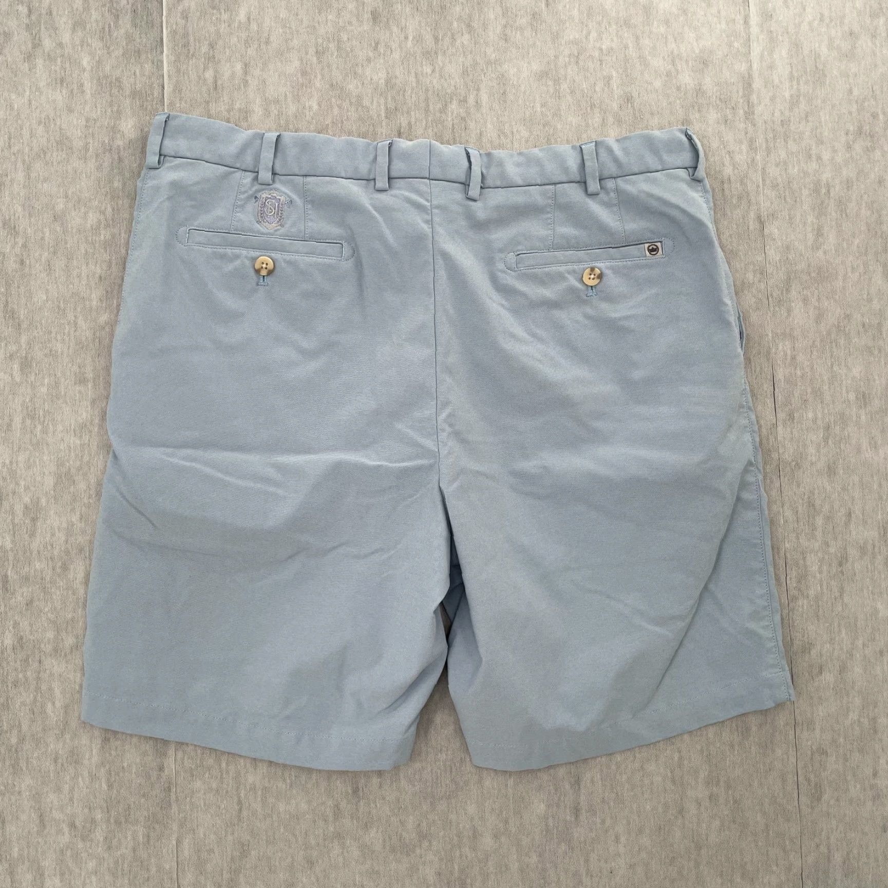 Peter Millar Peter Millar Shorts Adult 36 Blue Crown Sport Chino Golf Pockets Button Logo Men Size US 36 / EU 52 - 2 Thumbnail