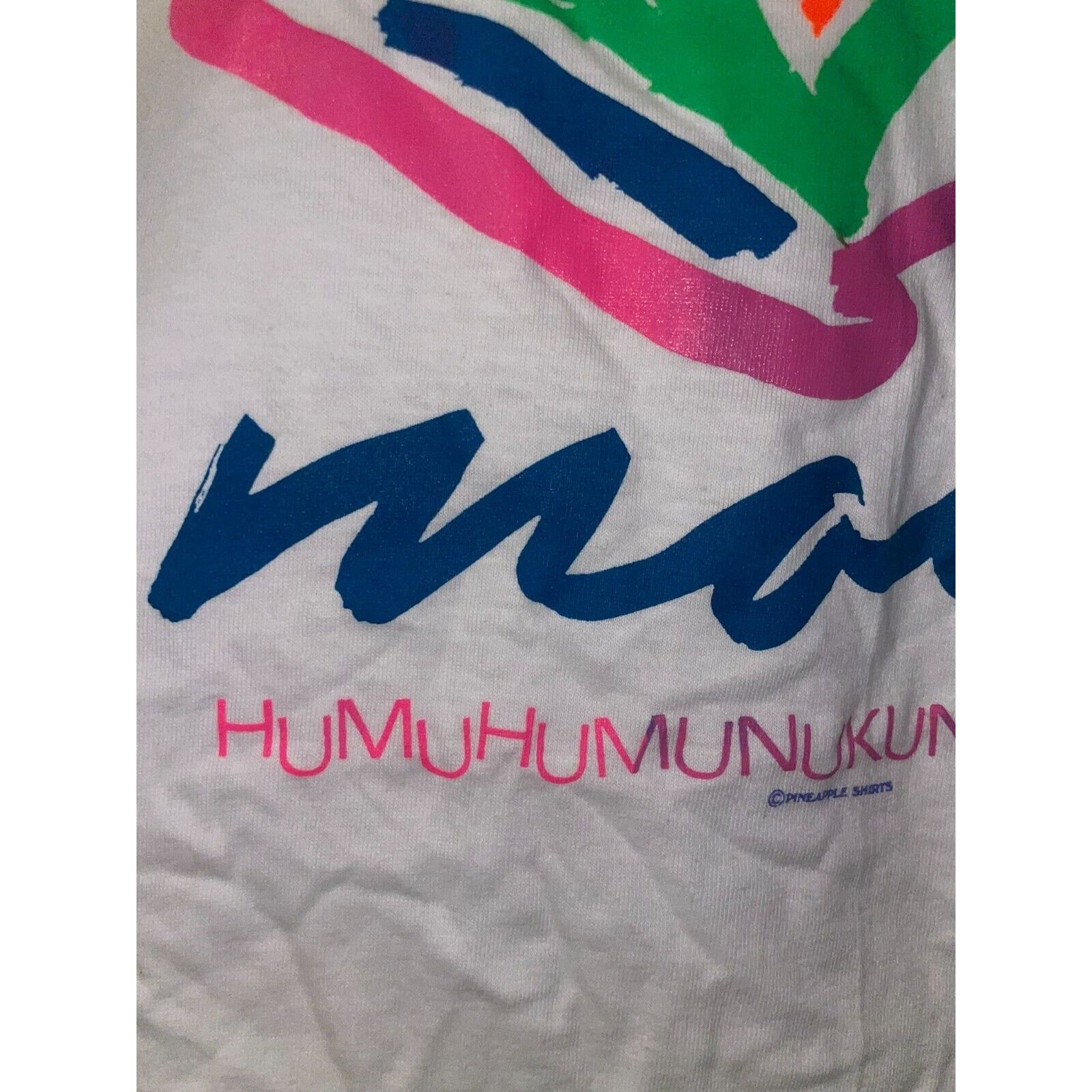 Hanes Vintage Hawaii Shirt Maui Humuhumunukunukuapua'a Fish 80s L Size US L / EU 52-54 / 3 - 7 Thumbnail