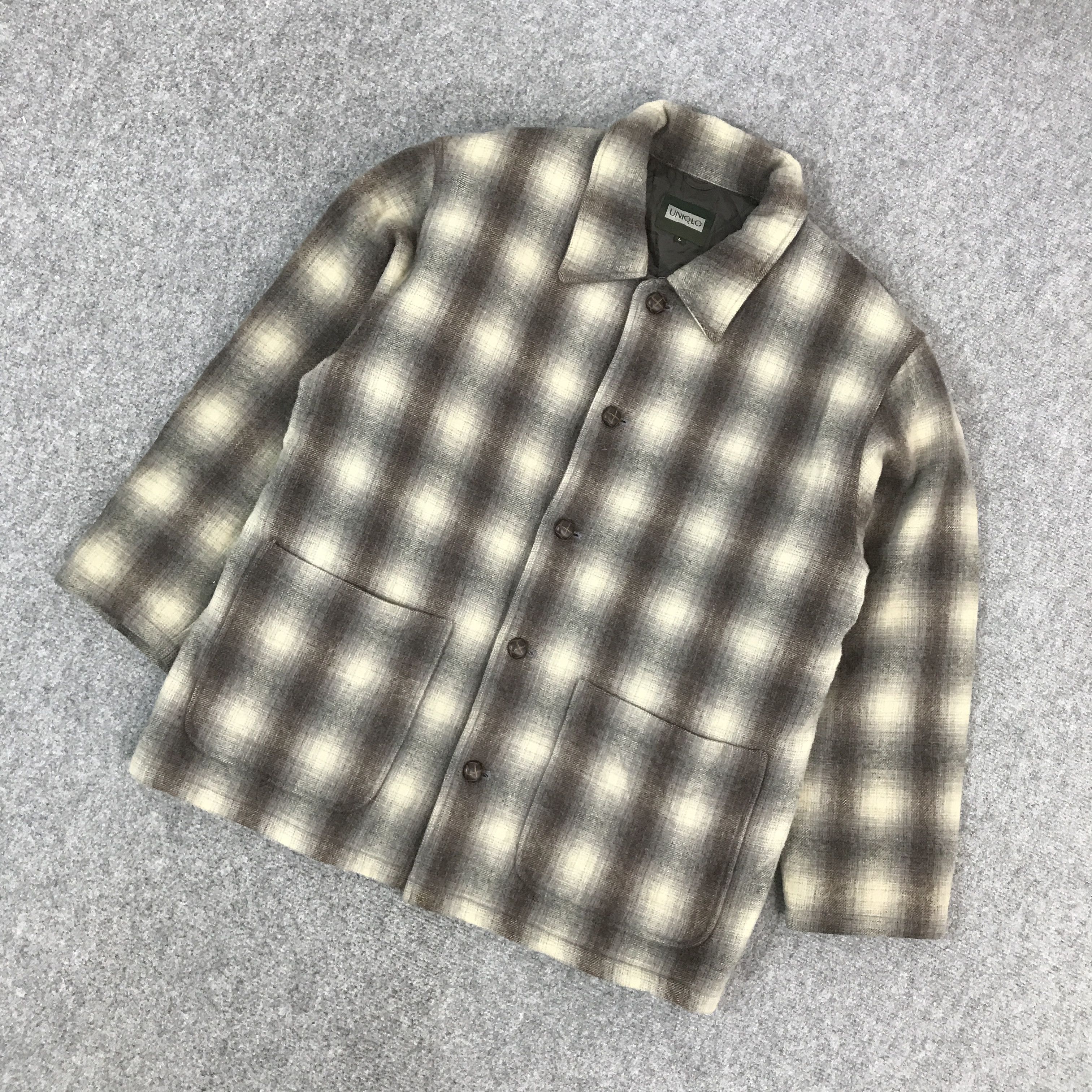 Uniqlo × Vintage VINTAGE UNIQLO TARTAN BUTTON UP JACKET Size US L / EU 52-54 / 3 - 5 Thumbnail